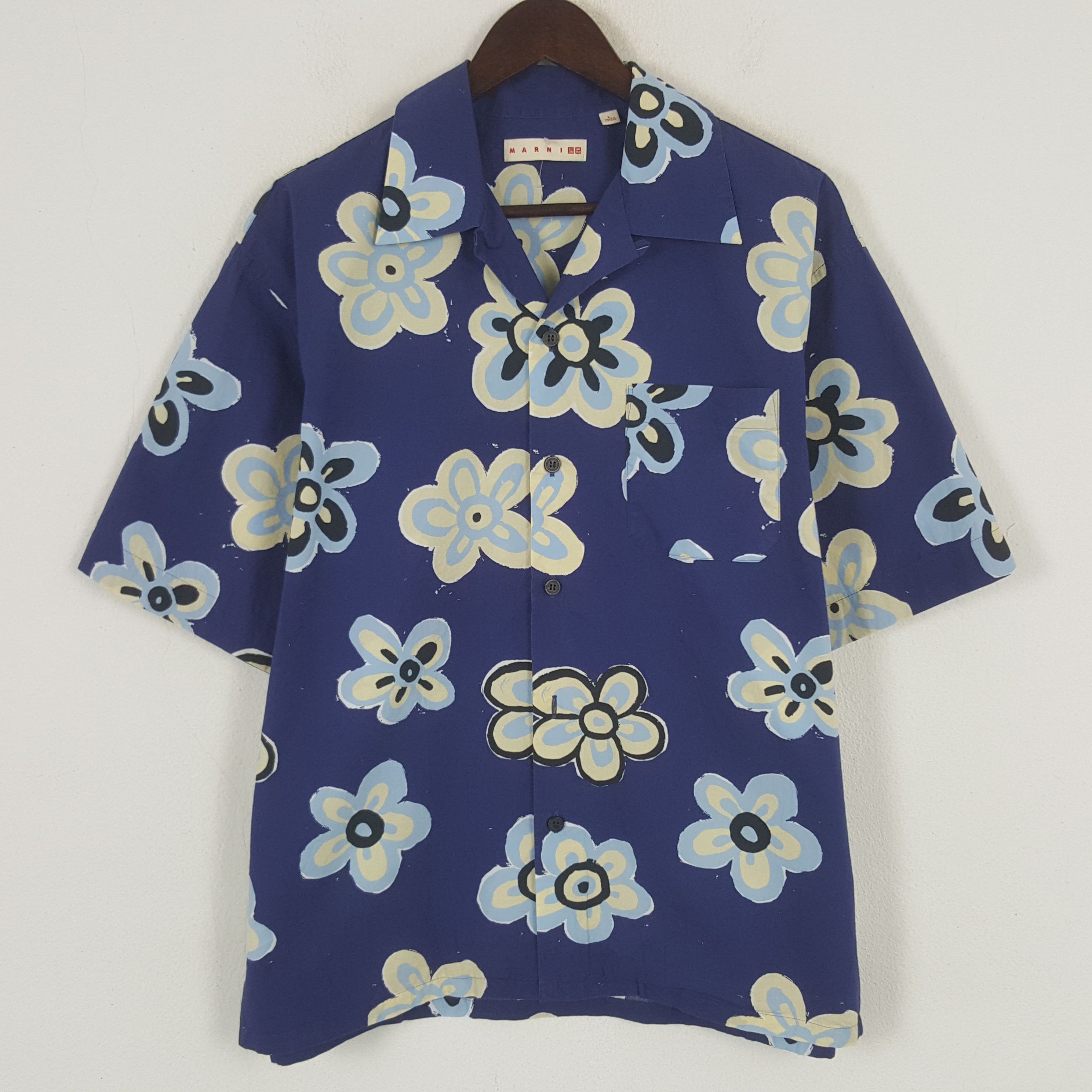 Marni × Uniqlo × Vintage Vintage Marni x Uniqlo Hawaii Button Up Shirt Size US L / EU 52-54 / 3 - 1 Thumbnail