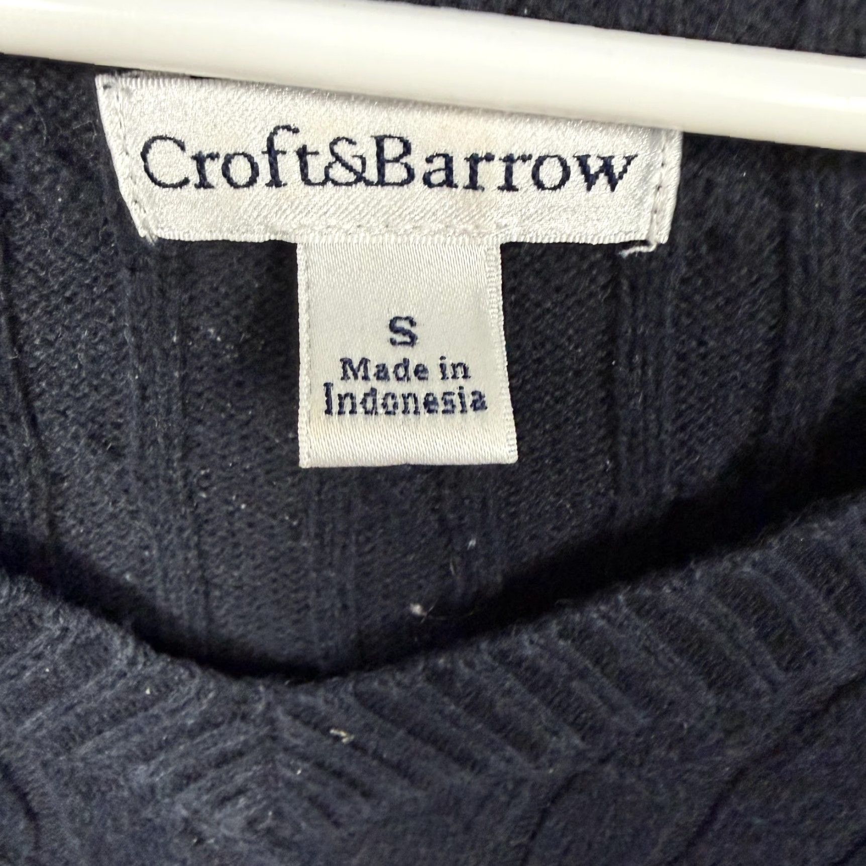 Croft & Barrow Croft & Barrow Sweater Womens S Black Knit V-Neck Preppy Gothic Layering Knit Size S / US 4 / IT 40 - 5 Thumbnail