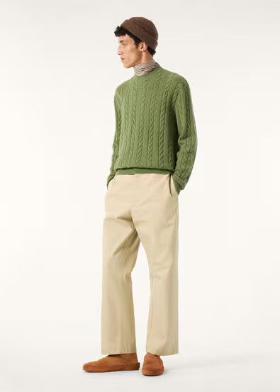 Loro Piana os11x0226 FAQ4517 Cedar Crewneck Sweater Eden Path Melange Size US XL / EU 56 / 4 - 2 Thumbnail