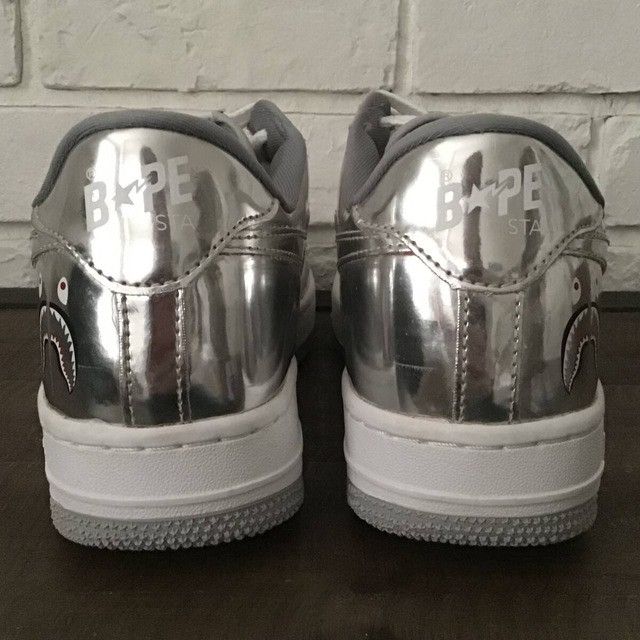 Bape × Nigo 2010 Shark Silver Foil BAPE STA sneakers a bathing ape NIGO Size US 9 / EU 42 - 5 Thumbnail