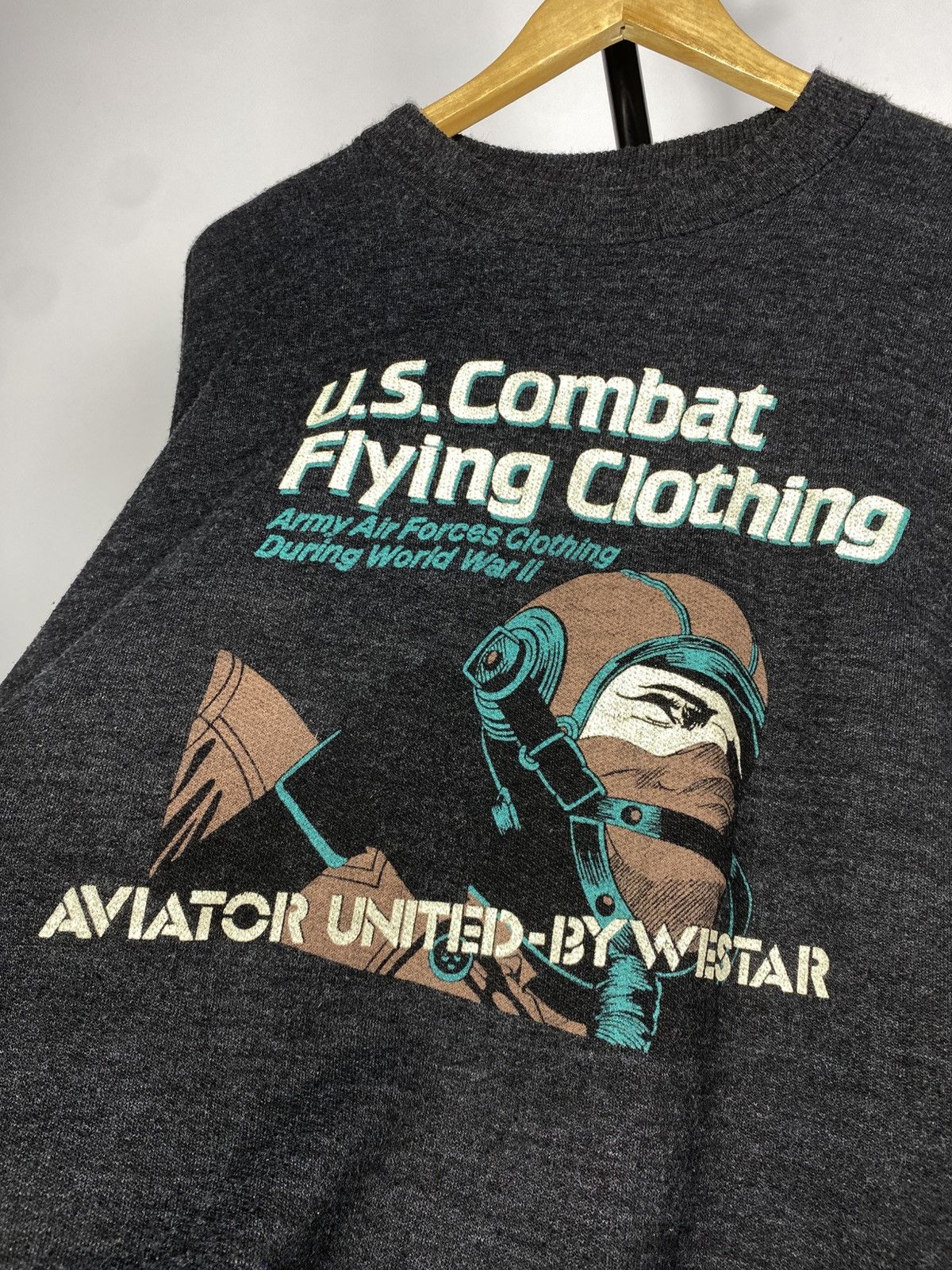 Avirex × Vintage Rare 🔥Vintage 80s Aviator United By Westar USA Sweatshirt Size US L / EU 52-54 / 3 - 4 Thumbnail