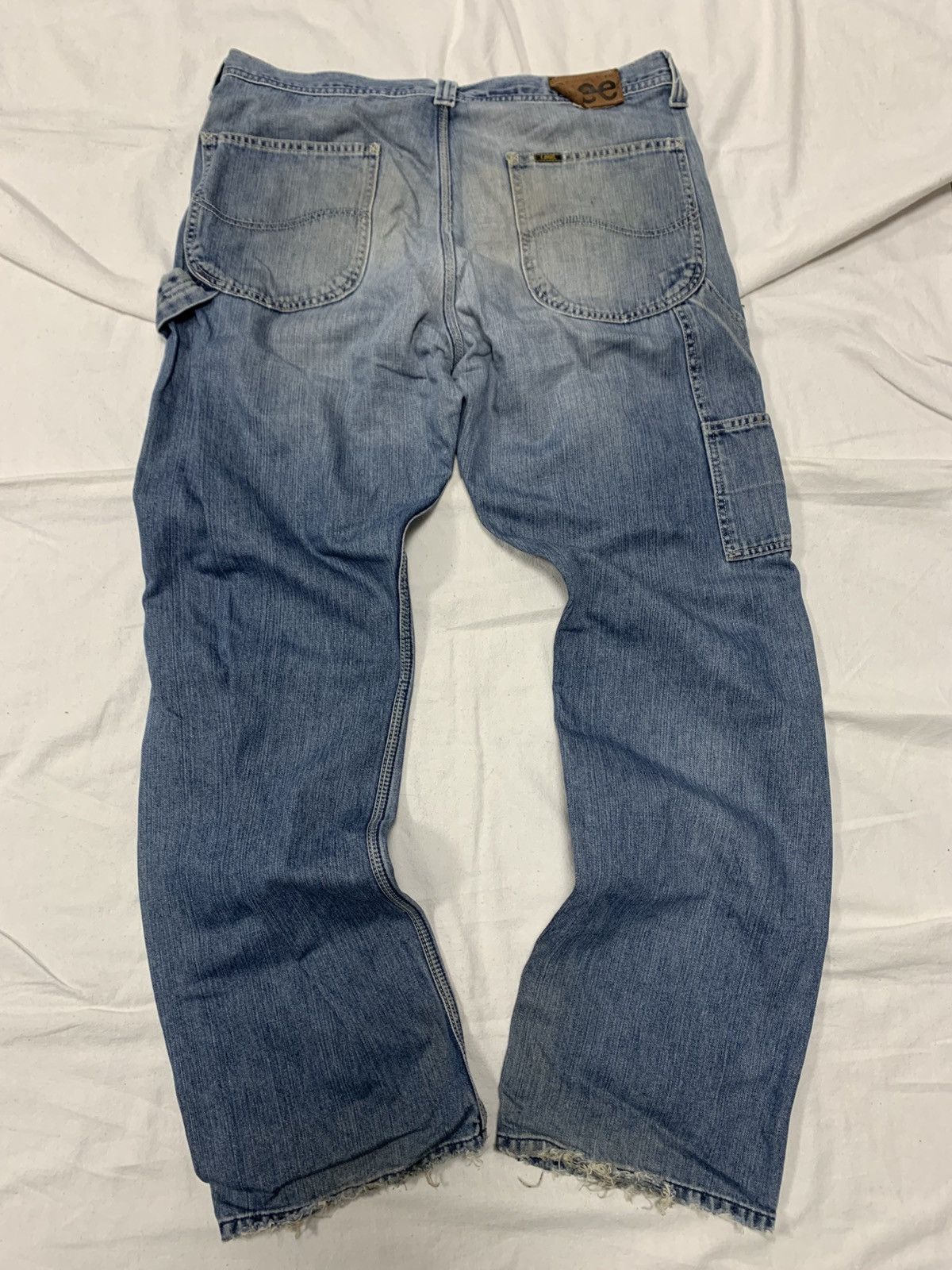 Japanese Brand × Lee BAGGY 90S DISTRESSED LEE DENIM PANTS JAPANESE CARHARTT STYLE Size US 36 / EU 52 - 6 Thumbnail