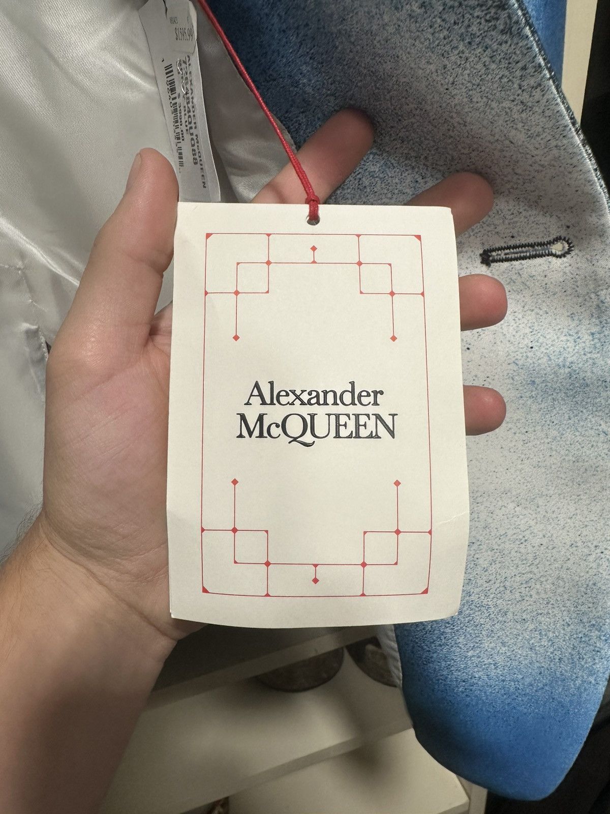 Alexander McQueen NWT $3990 Runway Alexander McQueen Spray Paint Blazer size50 Size 40R - 8 Thumbnail