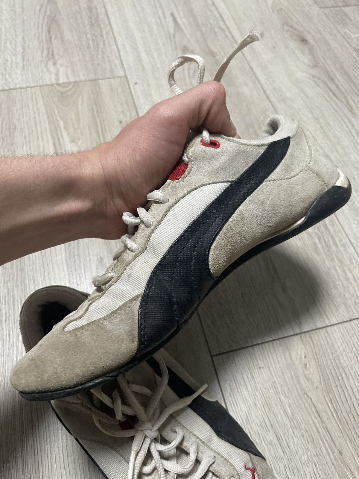 Puma × Vintage Vintage 00s Puma Drift Cat White Speecat Sneakers Y2K Racing Size US 8.5 / EU 41-42 - 10 Thumbnail
