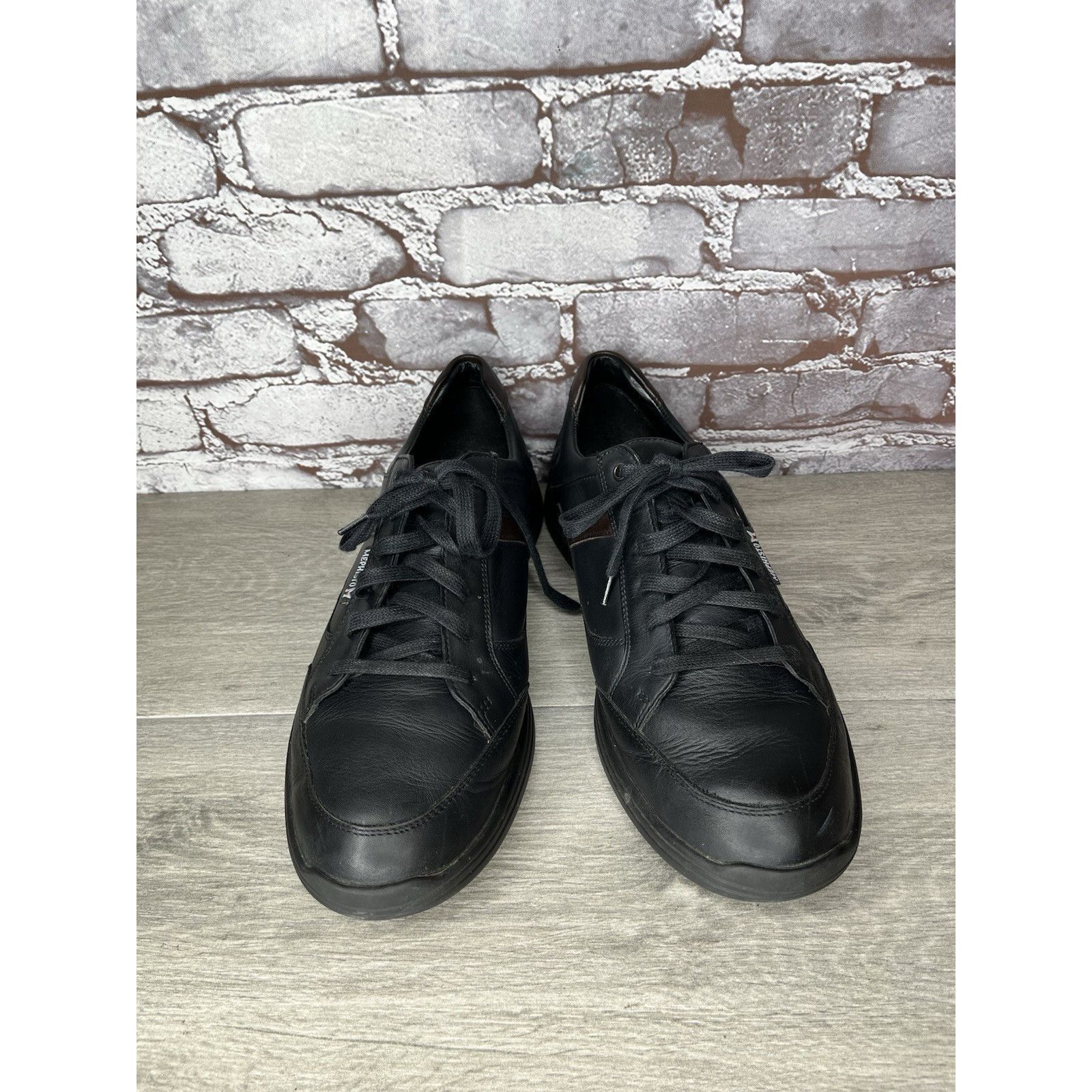 Mephisto MEPHISTO Frank GoWing Black Leather Lace Up Sneakers Shoes M Size US 11.5 / EU 44-45 - 3 Thumbnail