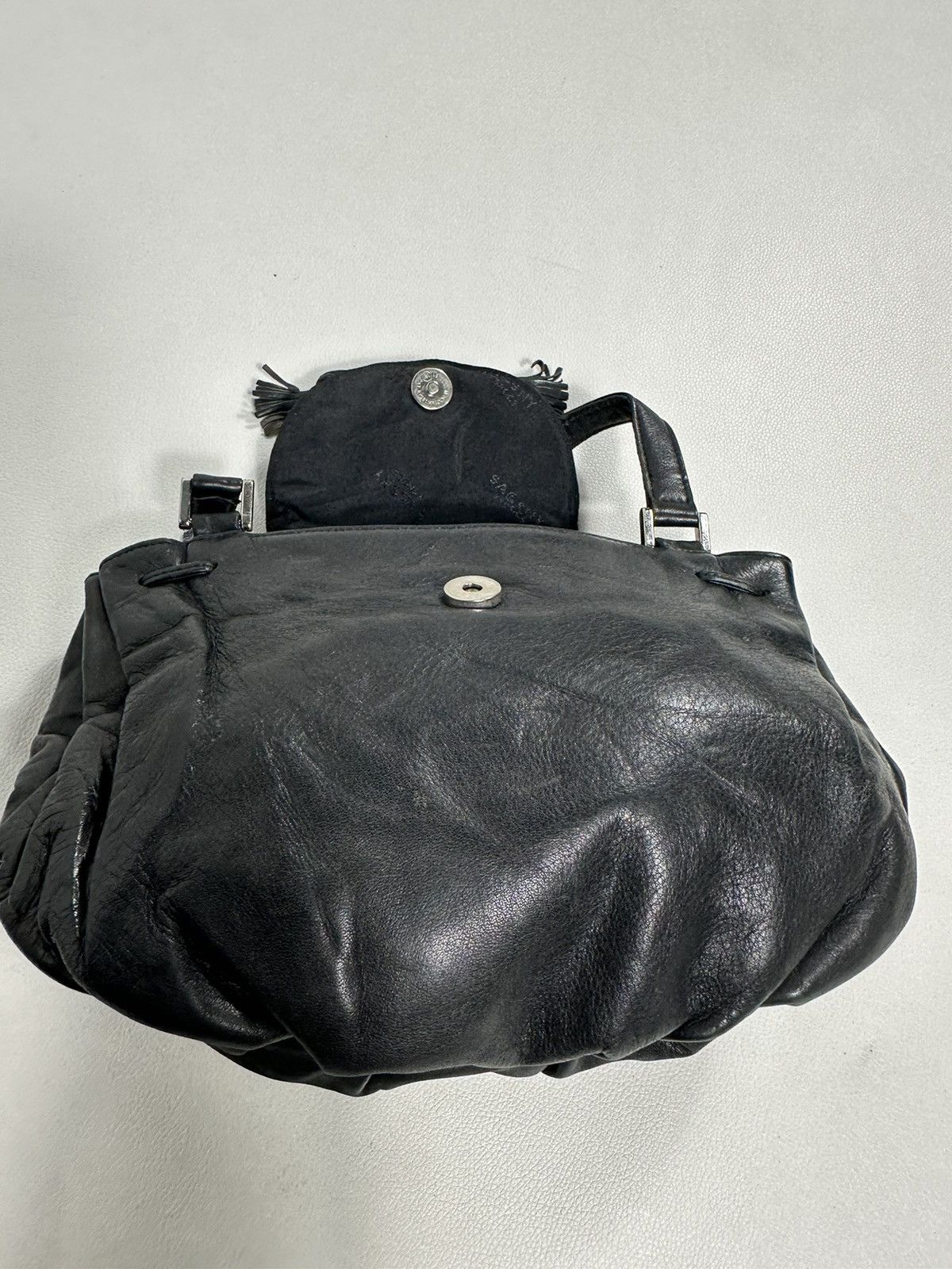 Yohji Yamamoto Ysaccs By Yohji Yamamoto Leather hobo Bag Size ONE SIZE - 13 Thumbnail