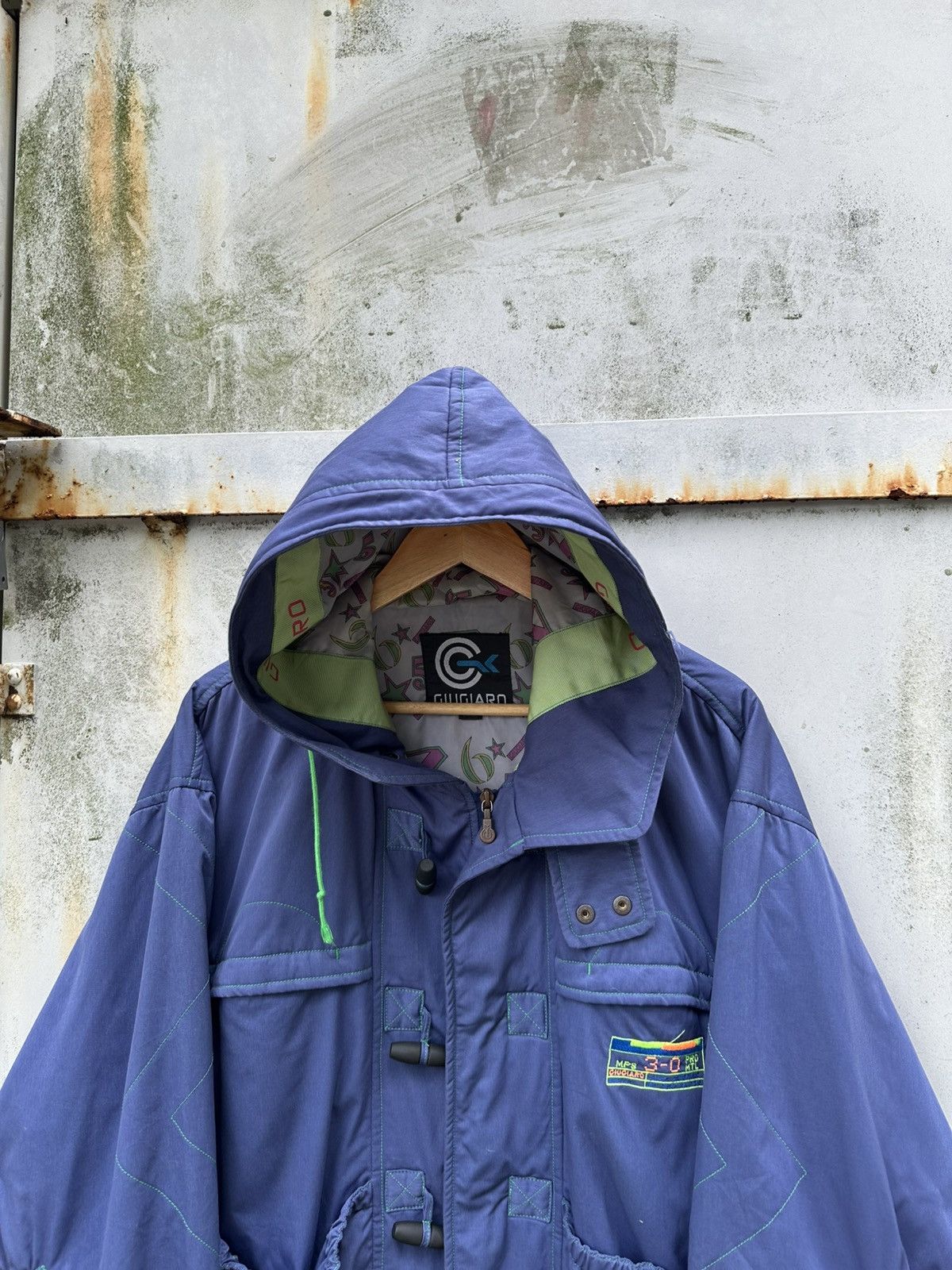 Vintage 👹Vintage Giugiaro Ski Hooded Bomber Jacket Size US M / EU 48-50 / 2 - 4 Thumbnail