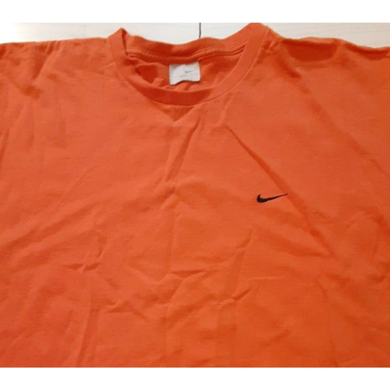 Nike VINTAGE Nike T-Shirt XXL Orange 90s Men Short Sleeve Regular 2XL Pit to Pit 25in 28in Long Womens? Size US XXL / EU 58 / 5 - 2 Thumbnail