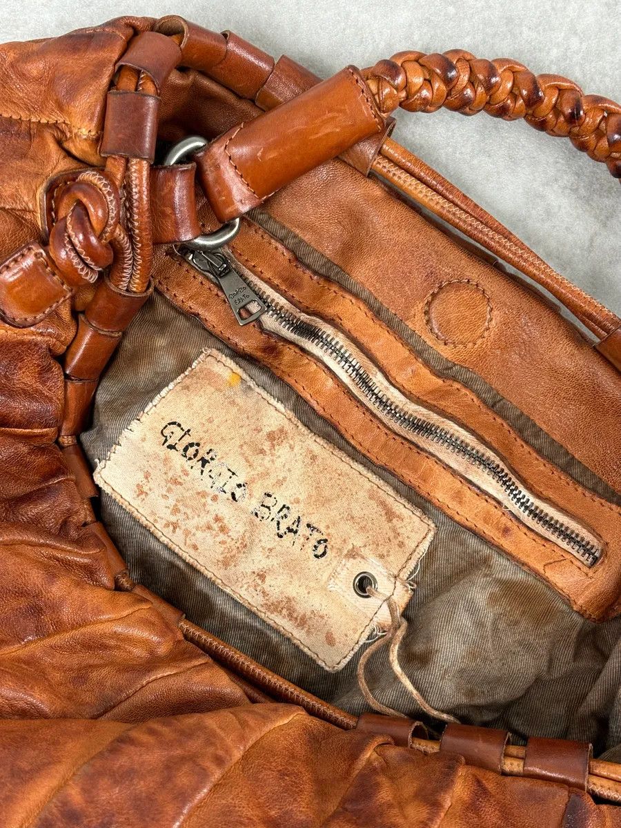 Giorgio Brato Giorgio Brato Brown Eroded Leather Bag Size ONE SIZE - 11 Thumbnail