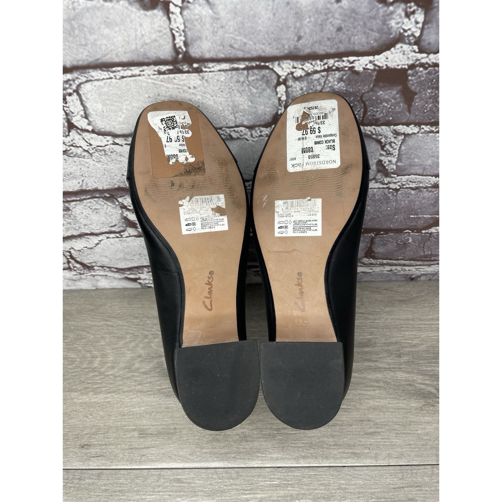 Clarks Clarks Marilyn Black Leather Patent Cap Toe Pump Heels Shoes Size US 8 / IT 38 - 7 Thumbnail