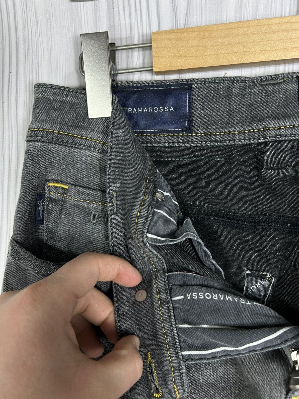 Other Luxury Sartoria Tramarossa Leonardo Zip SS Denim Jeans SZ 32 Size US 32 / EU 48 - 11 Thumbnail