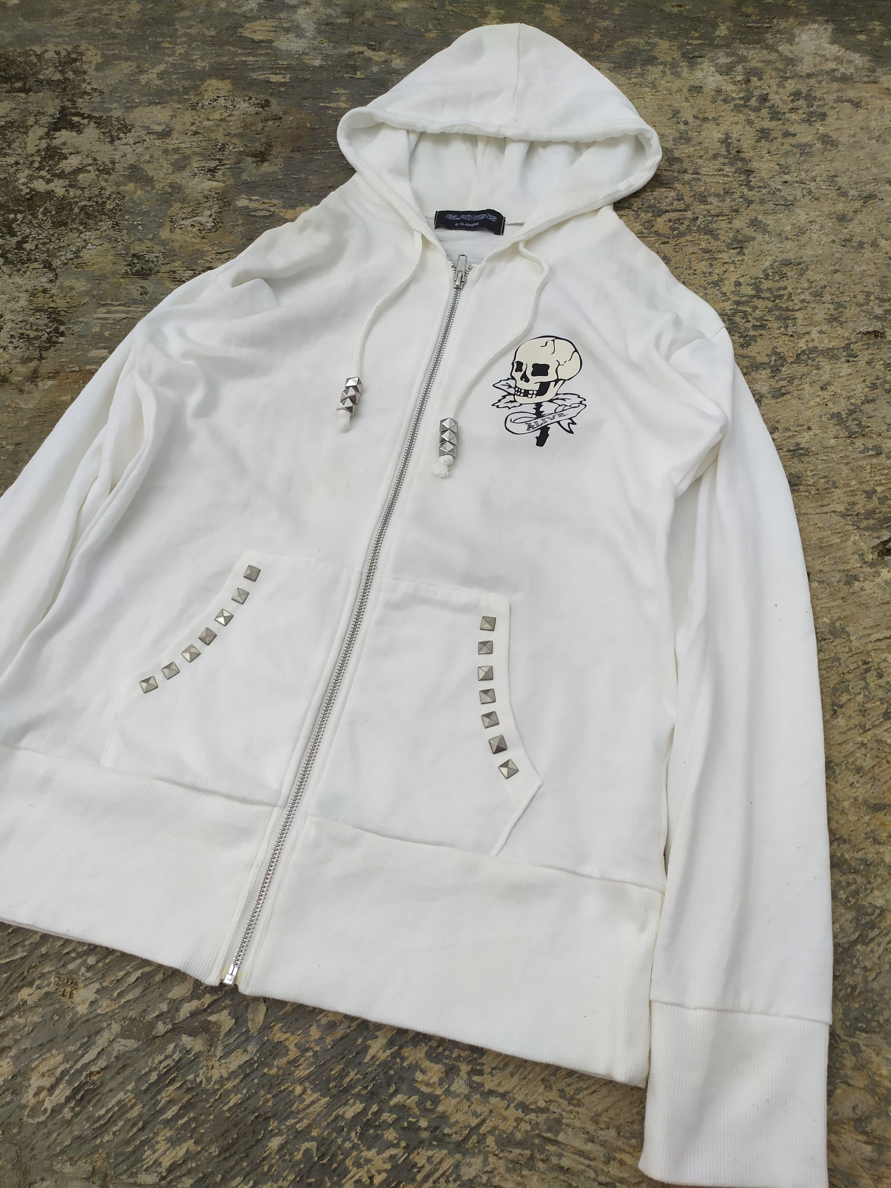 Japanese Brand Glad New Hoodie Skull Size US L / EU 52-54 / 3 - 4 Thumbnail