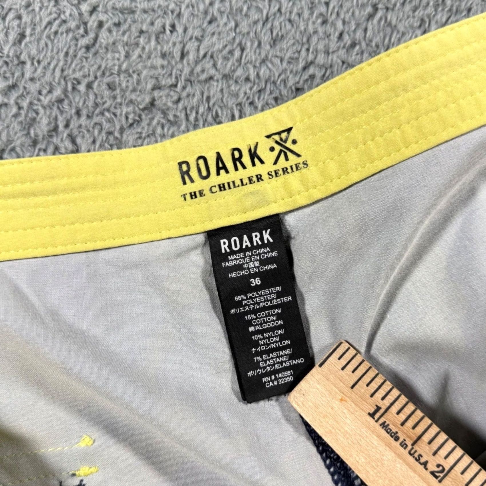 Roark Roark Mens Board Shorts 36 Floral Chiller Series Swim Trunks Color Block Size US 36 / EU 52 - 3 Thumbnail