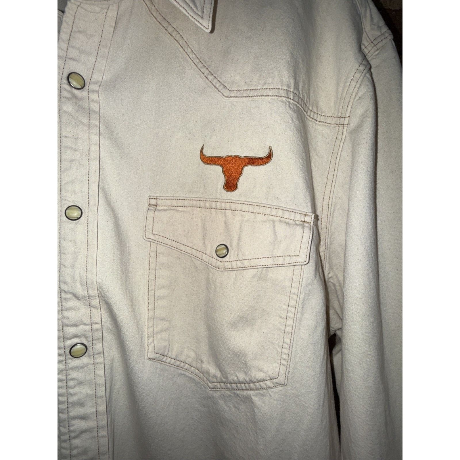 Banana Republic Banana Republic Men’s Western Sz XXL Pearl Snap Longhorns Size US XXL / EU 58 / 5 - 2 Thumbnail