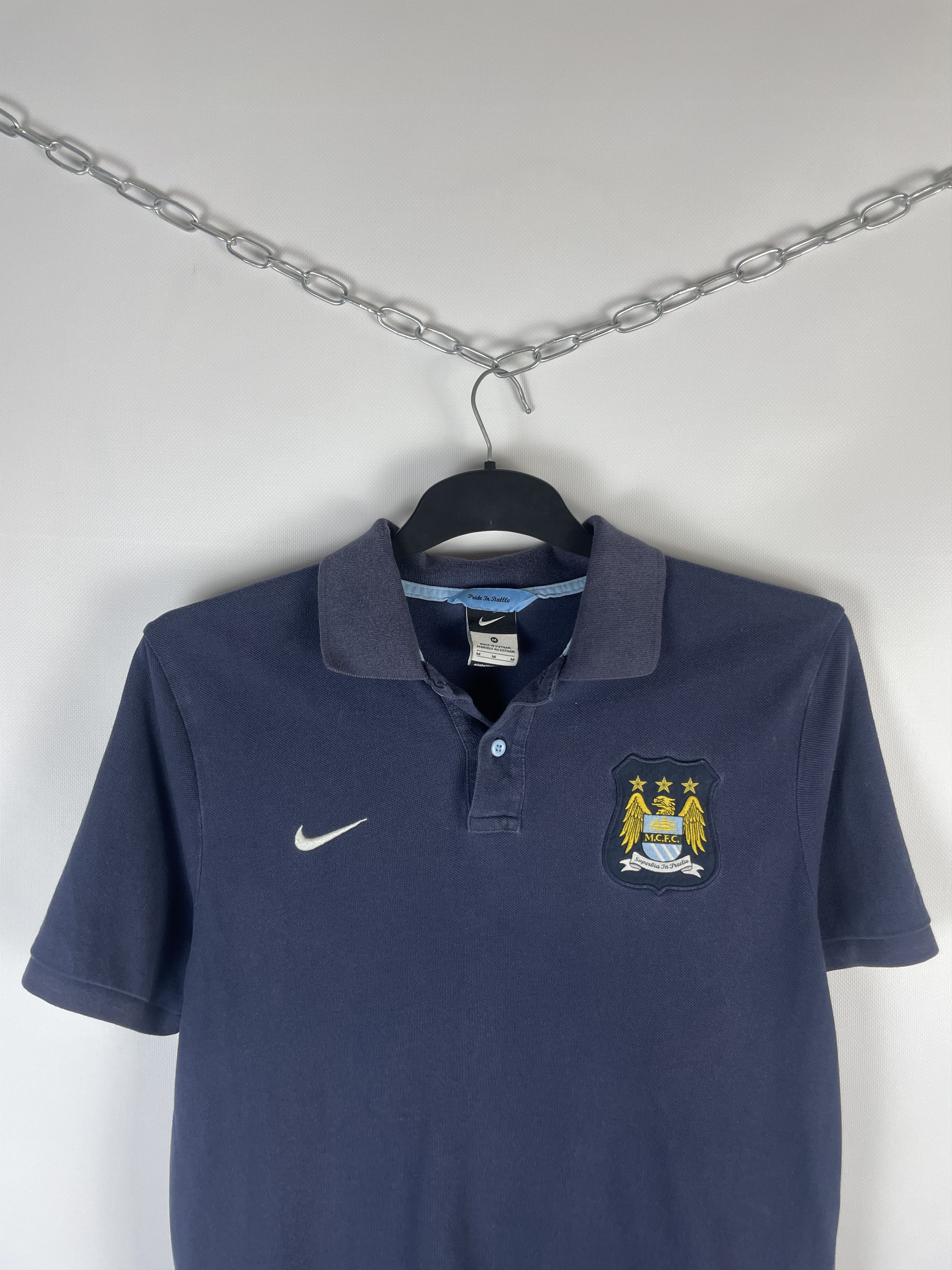 Nike Vintage Nike Manchester City Polo Shirt Football Soccer Size US M / EU 48-50 / 2 - 3 Thumbnail