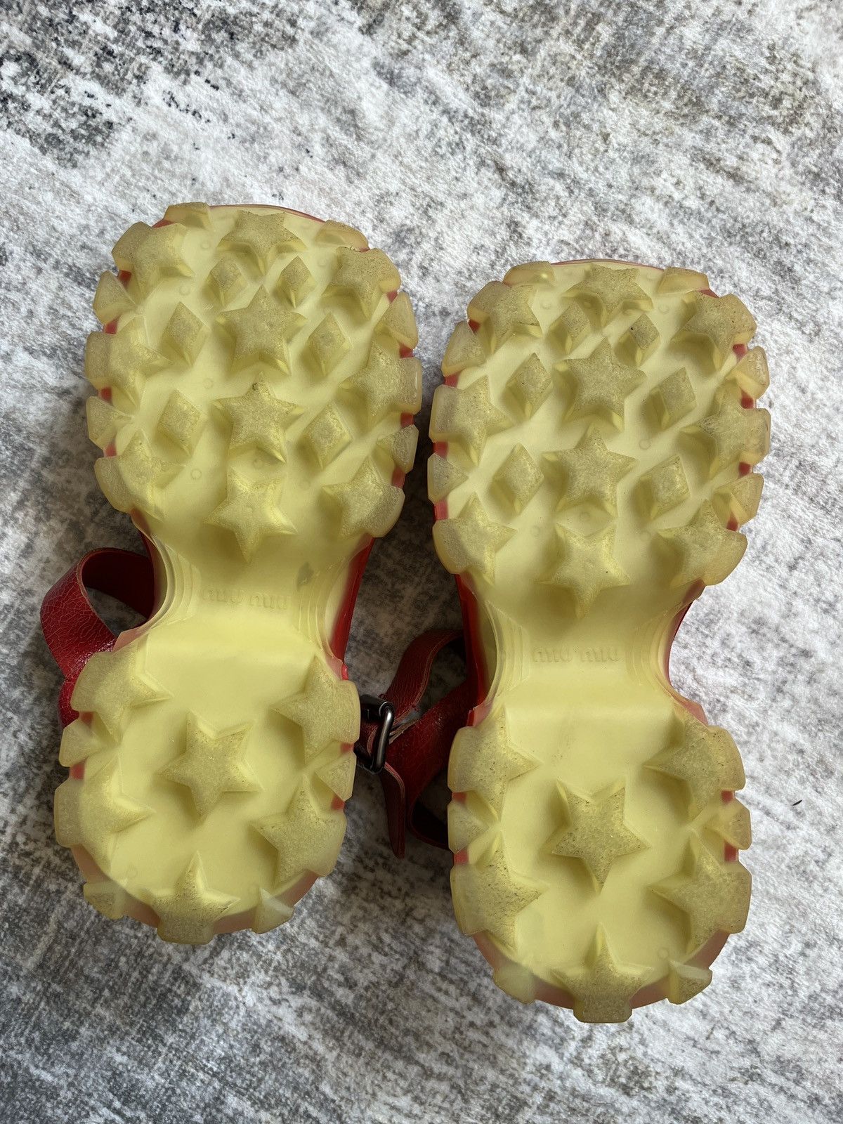 Miu Miu Miu Miu Red Platform Sandals (unisex) Size US 11 / IT 41 - 17 Thumbnail