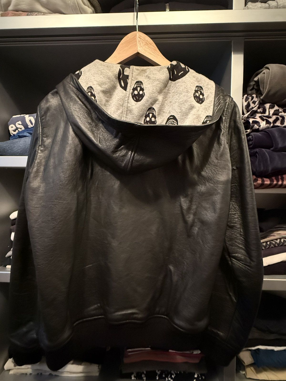 Alexander McQueen Alexander McQueen 💀- Vintage Leather Hooded Jacket Size US S / EU 44-46 / 1 - 5 Thumbnail