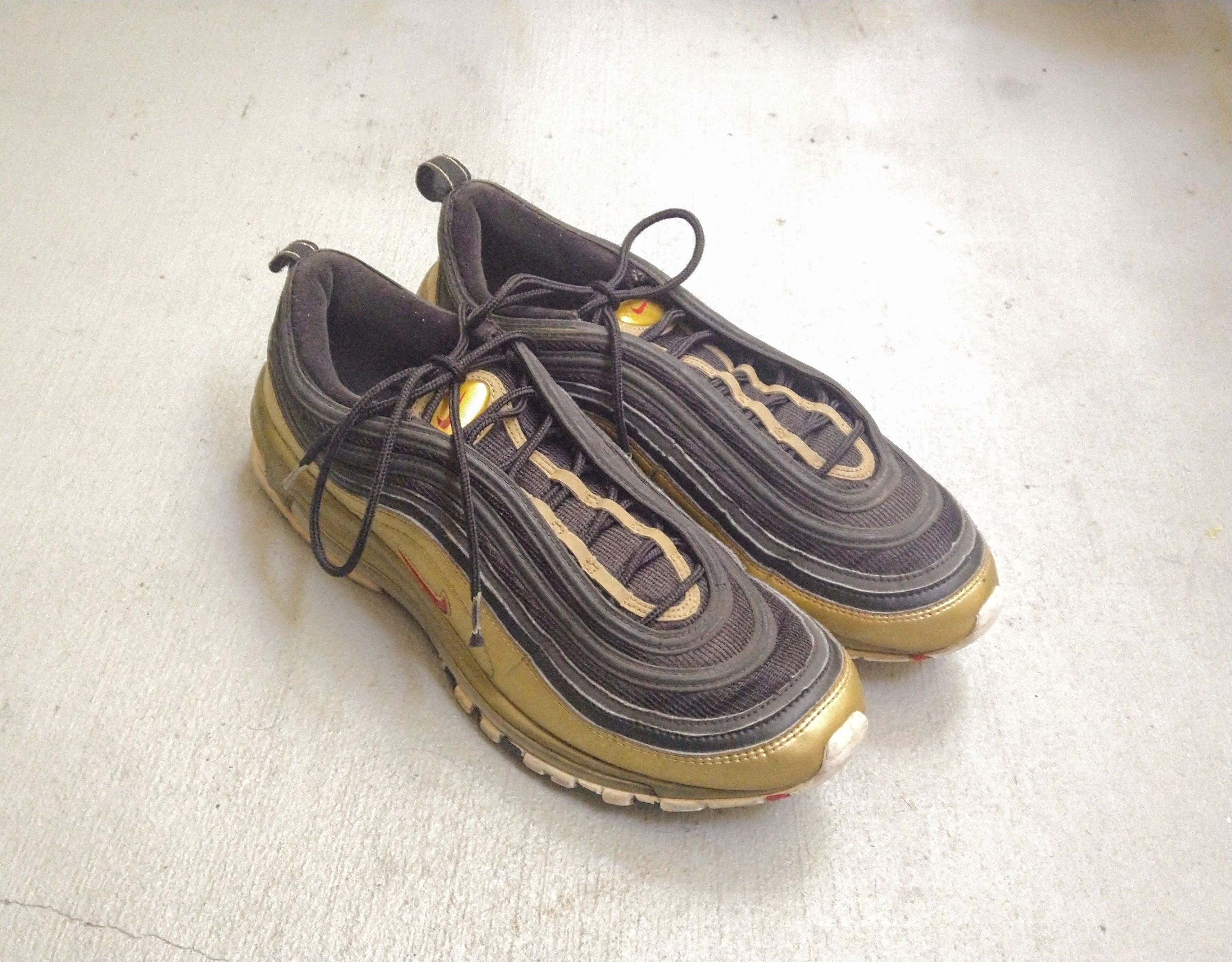 Nike Nike Air Max 97 QS Metallic Gold Size 11.5 AT5458-002 Size US 11.5 / EU 44-45 - 2 Thumbnail