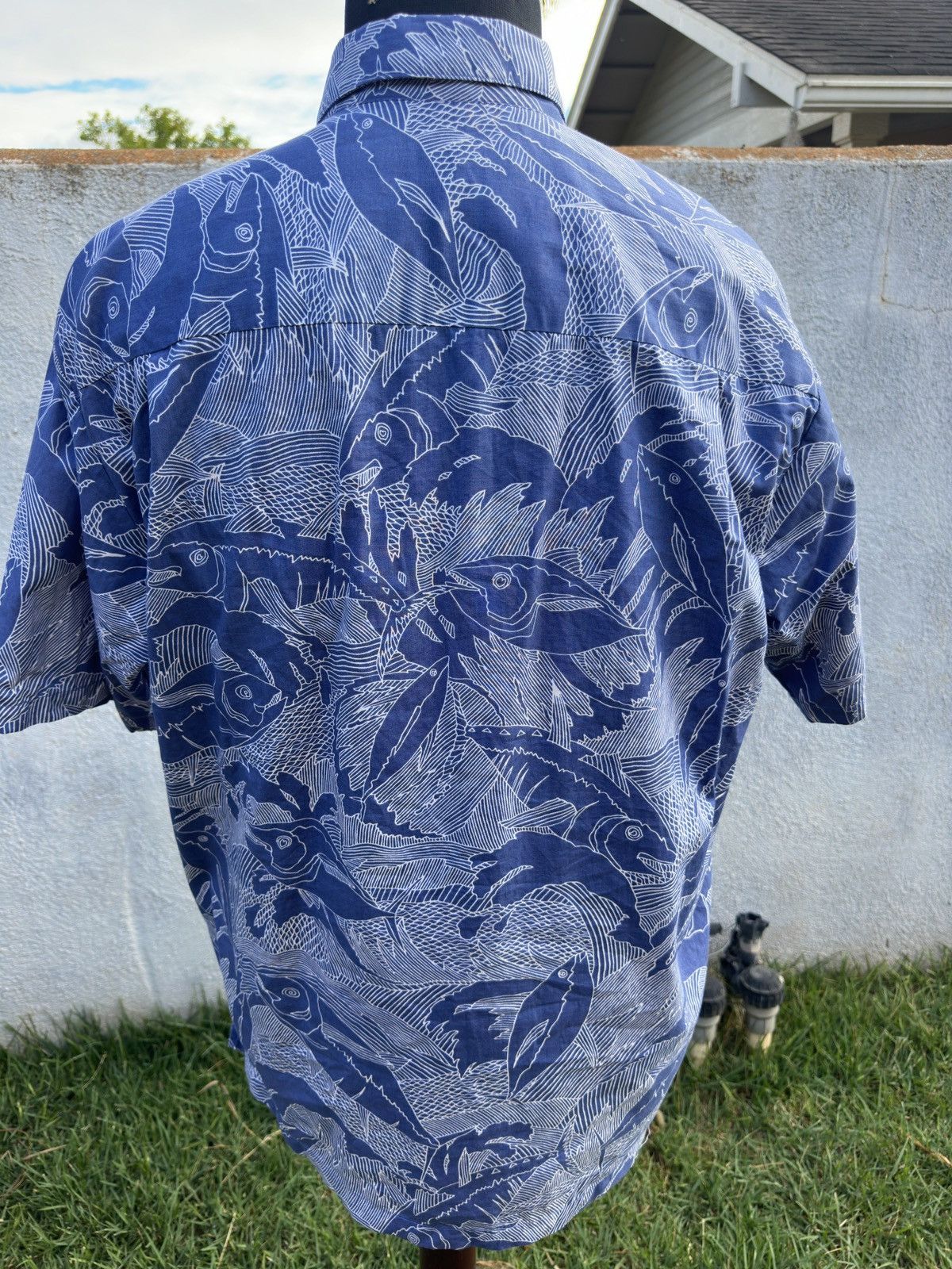 Other PreOwned Kahala Hawaiian Print Blue Full Button Men's Large Size US L / EU 52-54 / 3 - 2 Thumbnail