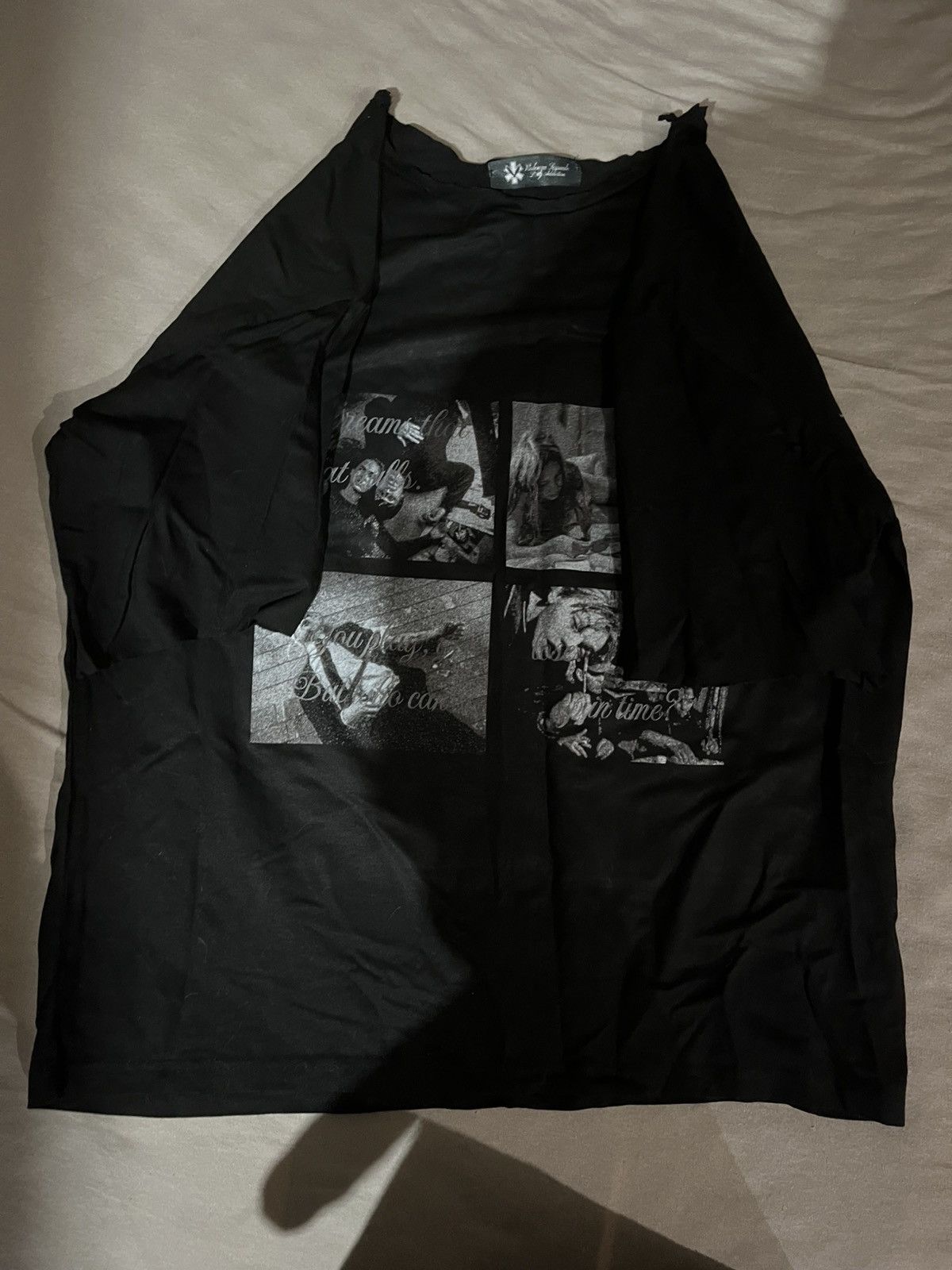 Vintage drug addiction t shirt raw seams like ERD Size US M / EU 48-50 / 2 - 2 Thumbnail