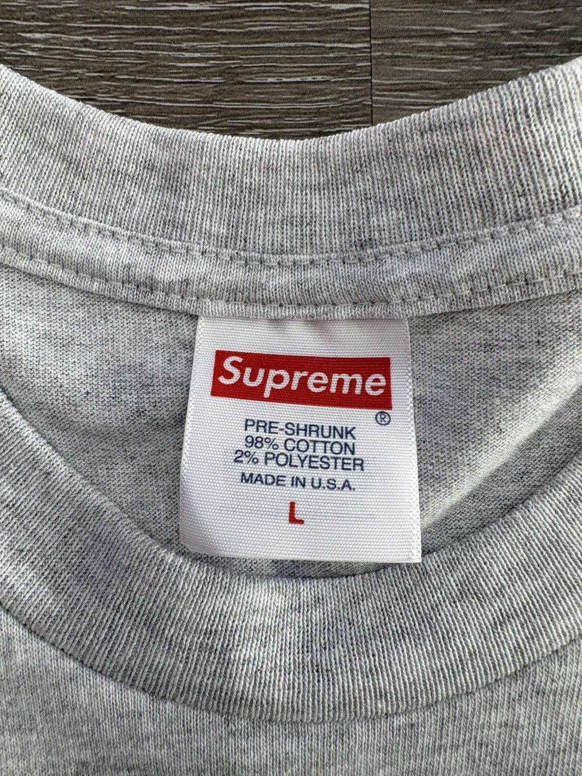 Supreme Supreme “Box Logo” Tee (FW23) (Ash Grey) Size US L / EU 52-54 / 3 - 3 Thumbnail