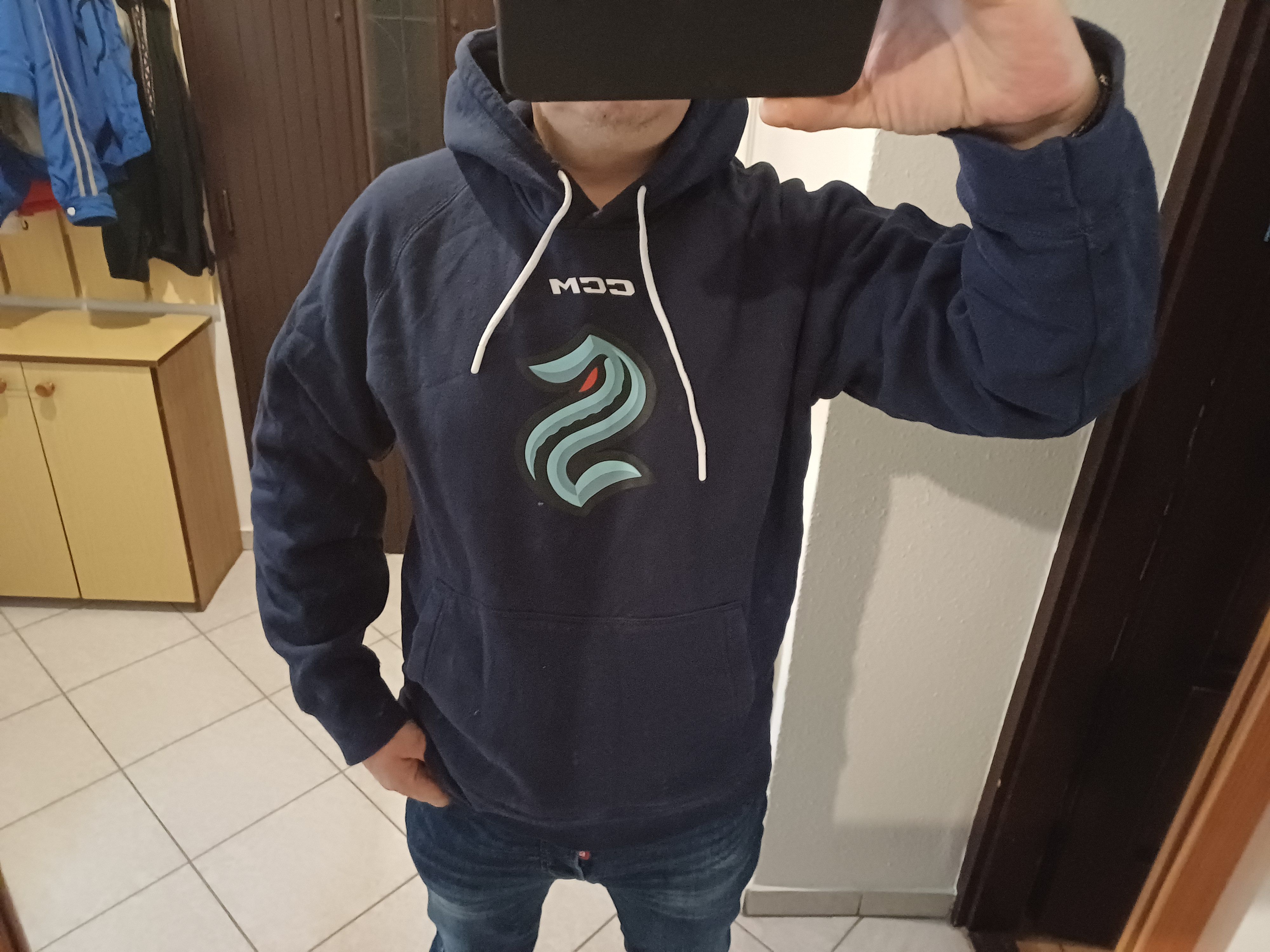 Ccm CCM NHL Seattle Kraken Men's Hoodie Size US L / EU 52-54 / 3 - 8 Thumbnail