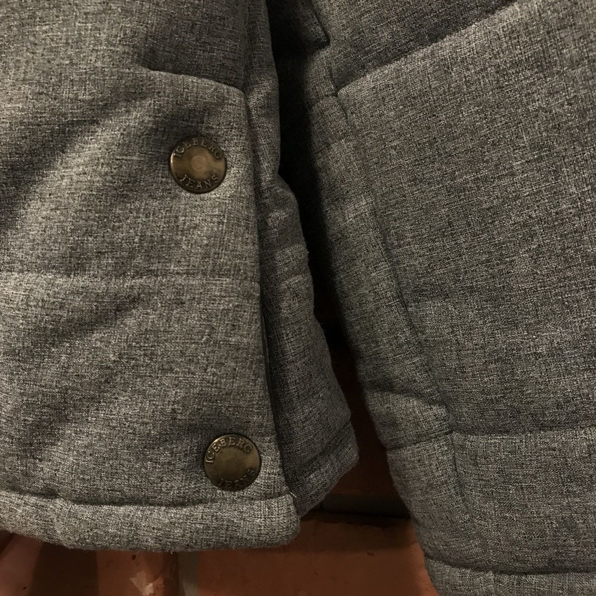 Iceberg × Vintage Iceberg jeans winter puffer jacket grey logo Size S / US 4 / IT 40 - 6 Thumbnail
