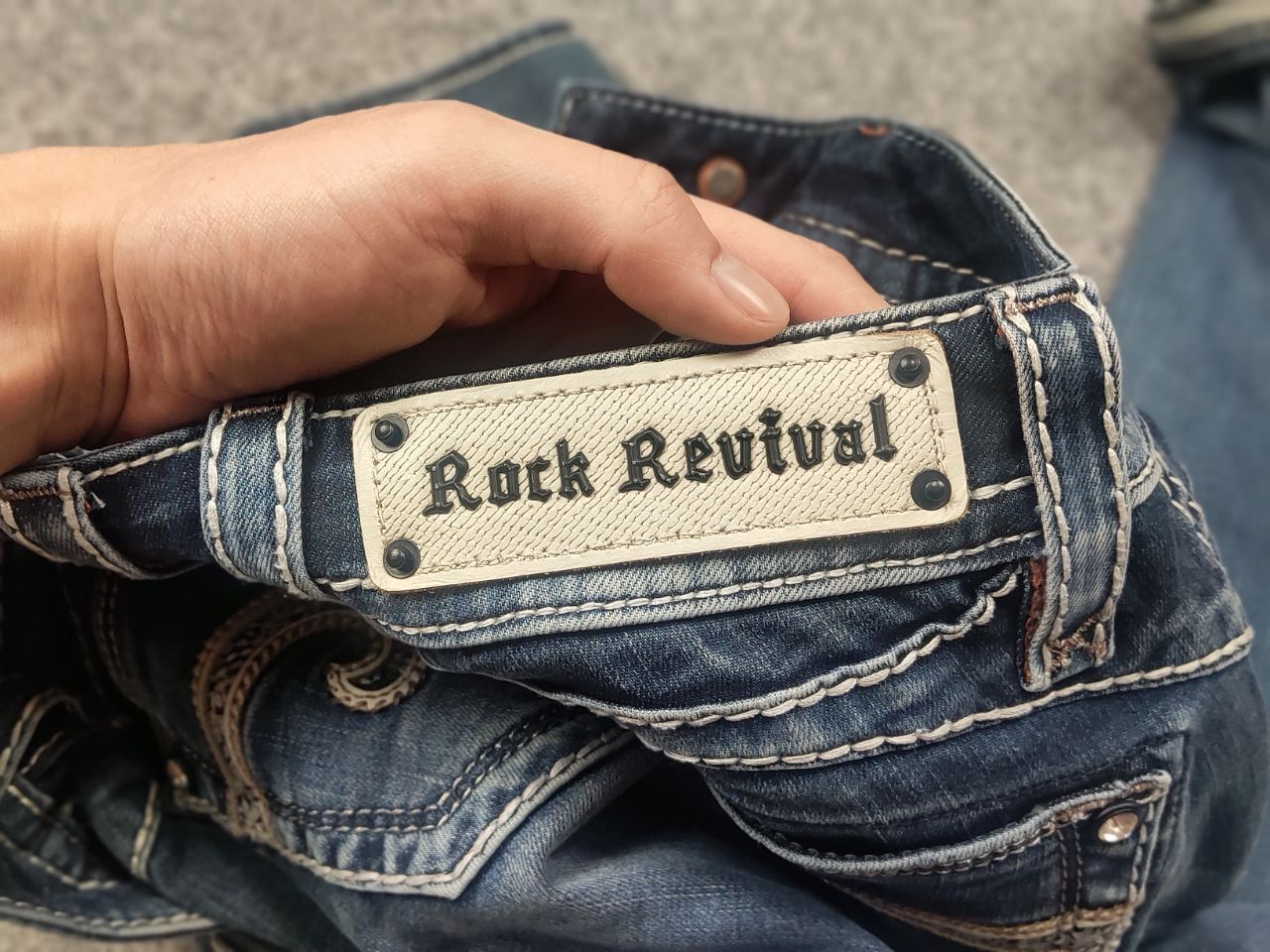 Rock Revival Vintage Rock Revival Adele logo Y2K Style Faded denim Jeans Size 27" / US 4 / IT 40 - 16 Thumbnail