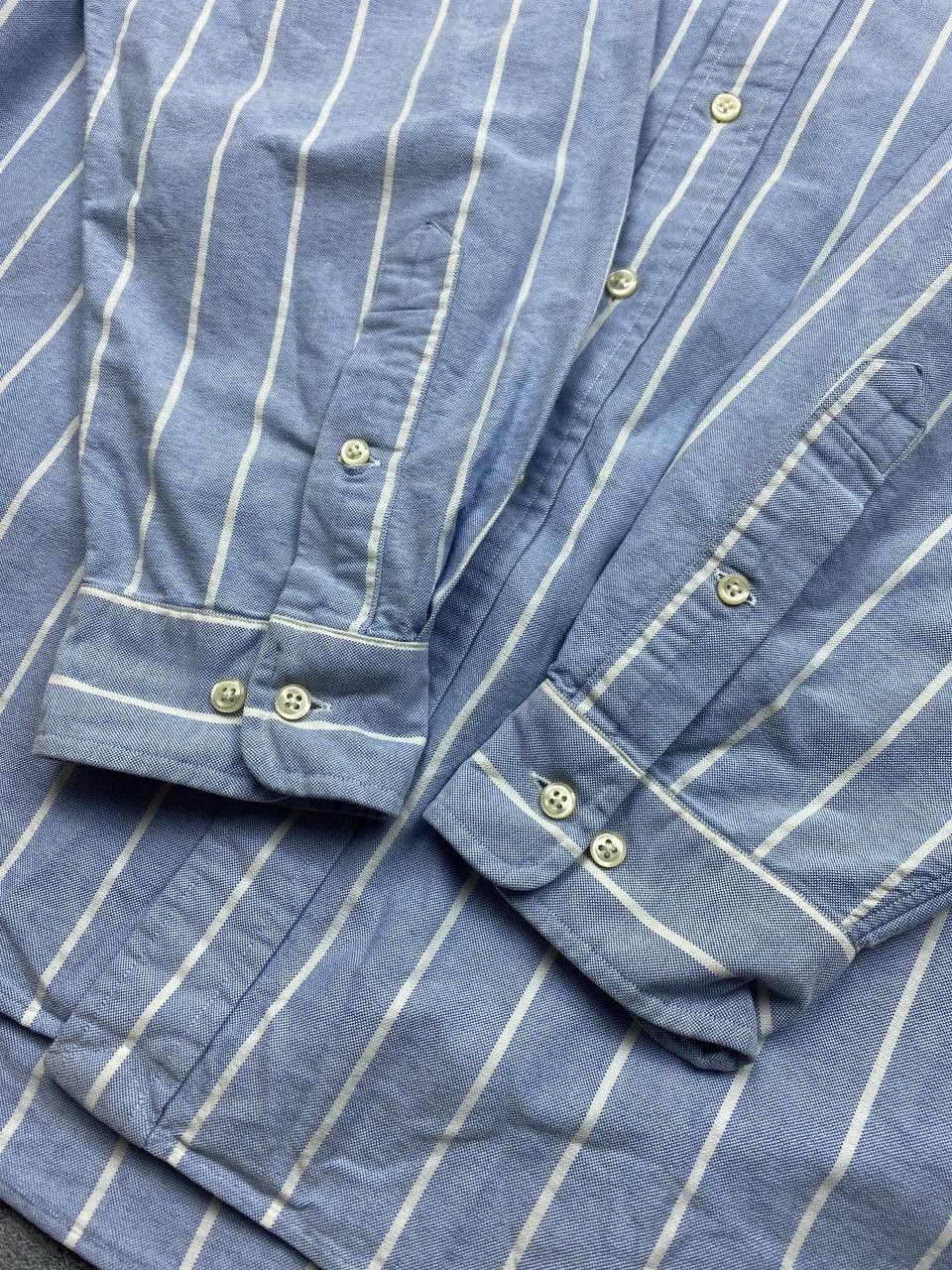 Polo Ralph Lauren × Vintage Vintage 90s Polo Ralph Lauren Striped Blue/White Shirt Y2K Size US XXL / EU 58 / 5 - 8 Thumbnail