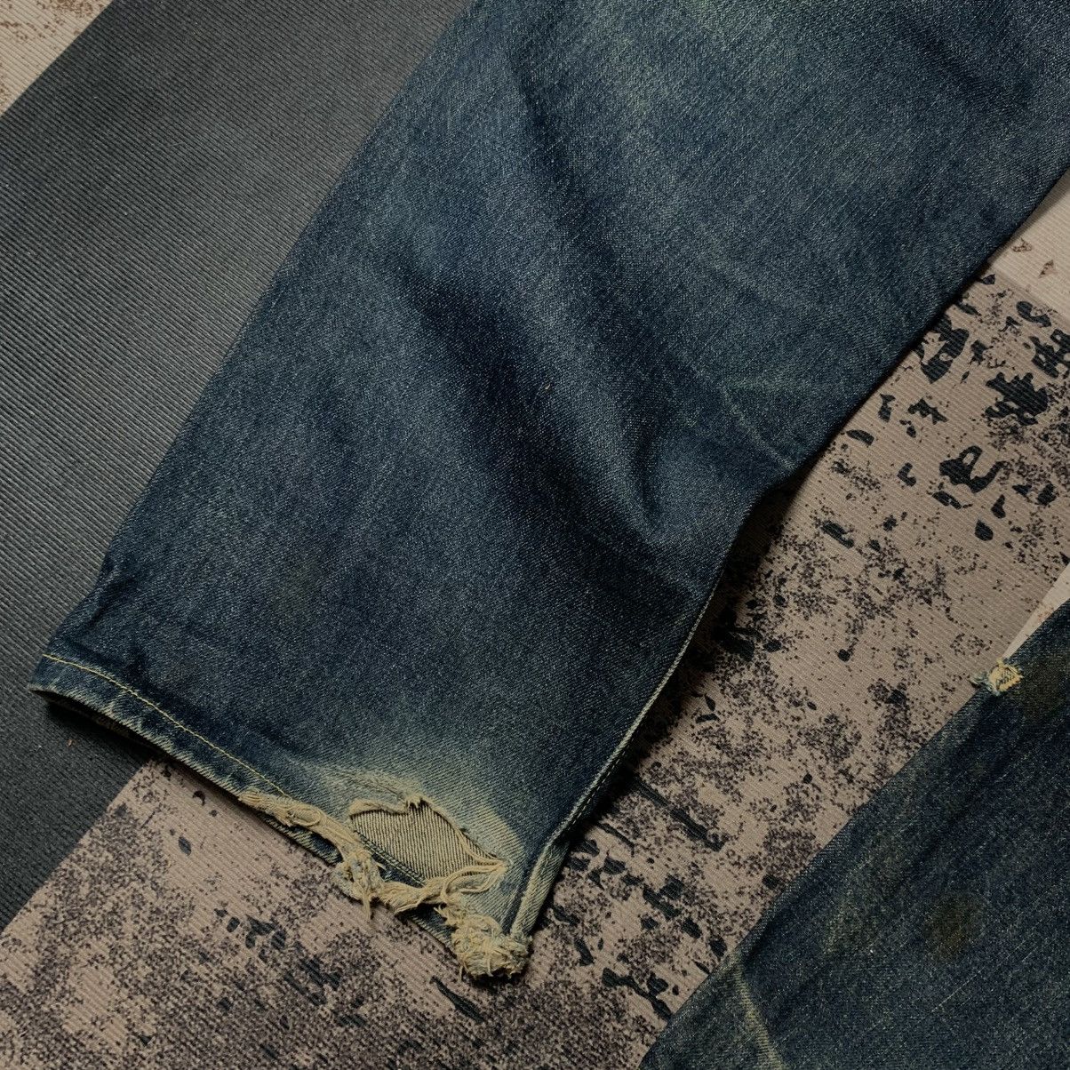 ABAHOUSE ‼️RARE‼️ Abahouse Distressed Selvedge Jeans Size US 30 / EU 46 - 12 Thumbnail