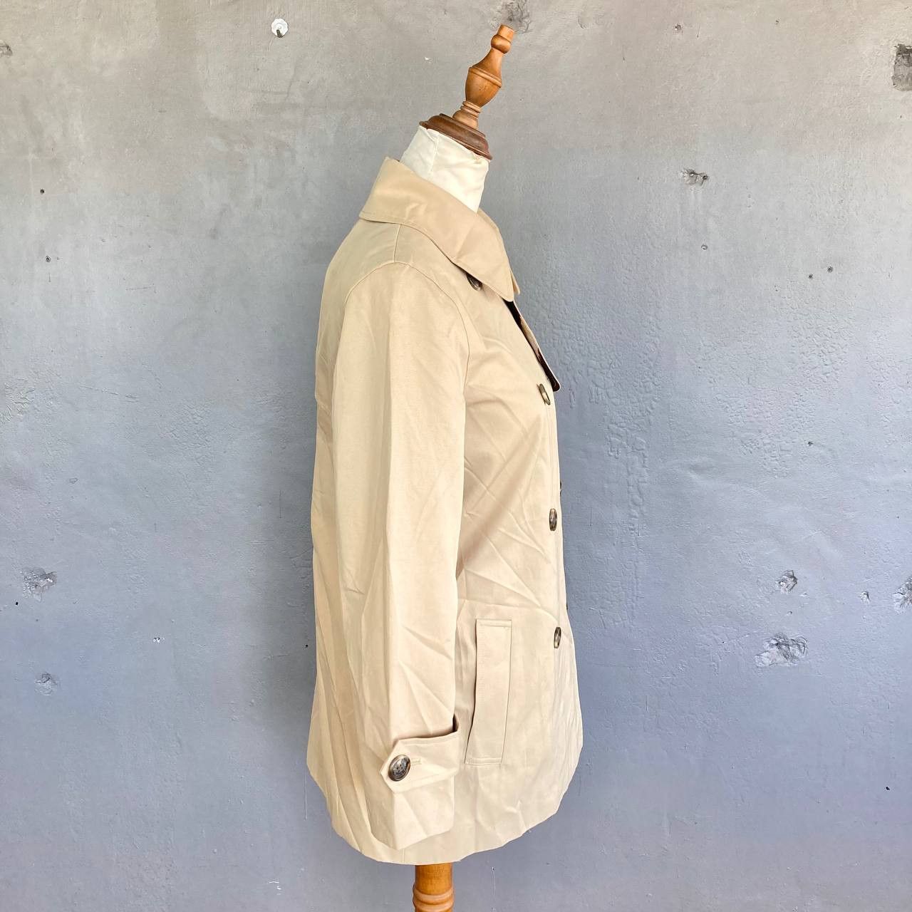 Lauren Ralph Lauren Double-Breasted Short Trench Coat Size S / US 4 / IT 40 - 5 Thumbnail