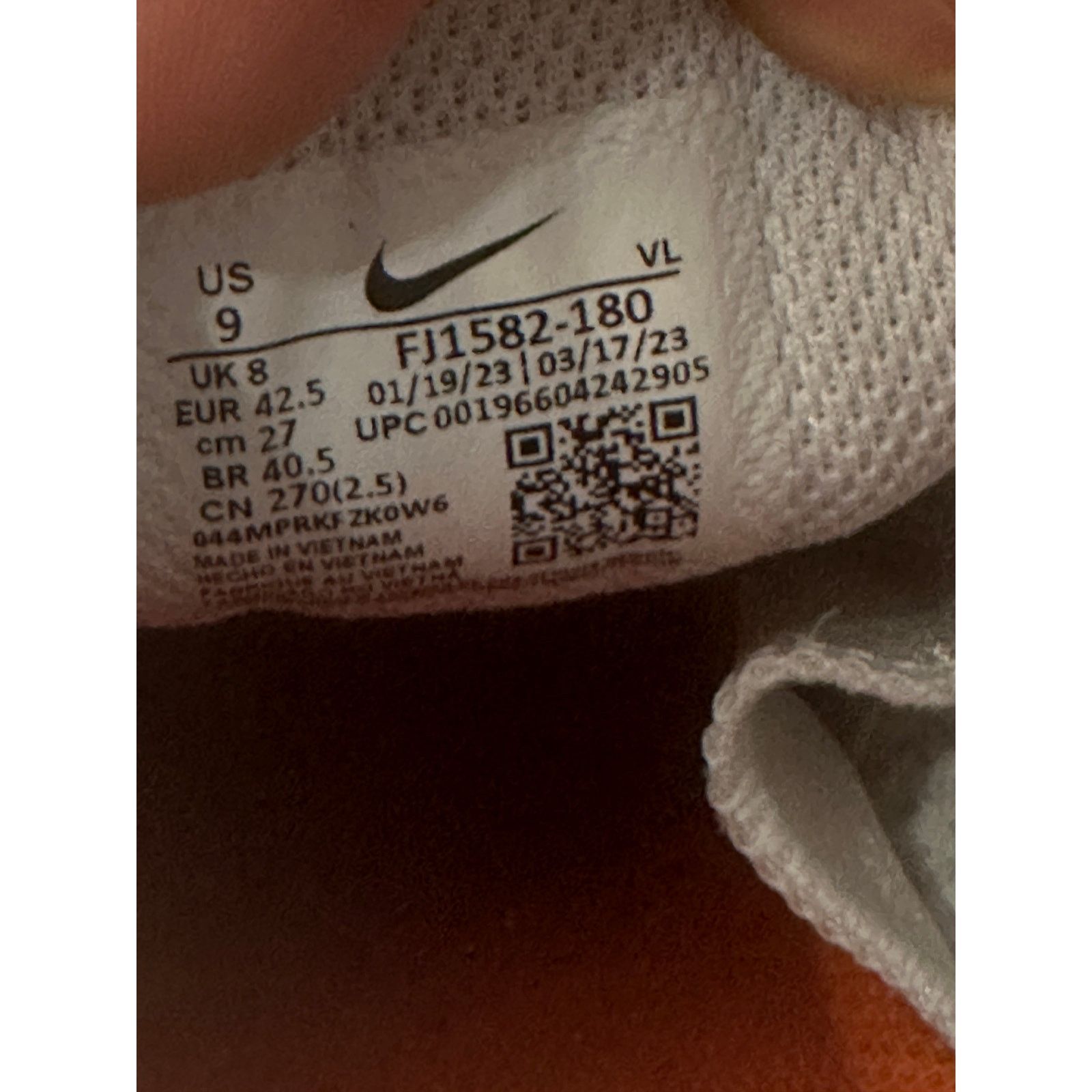Nike Nike Vapor Edge Speed 360 2 Mens 9 Orange Football Cleats Size US 9 / EU 42 - 8 Thumbnail
