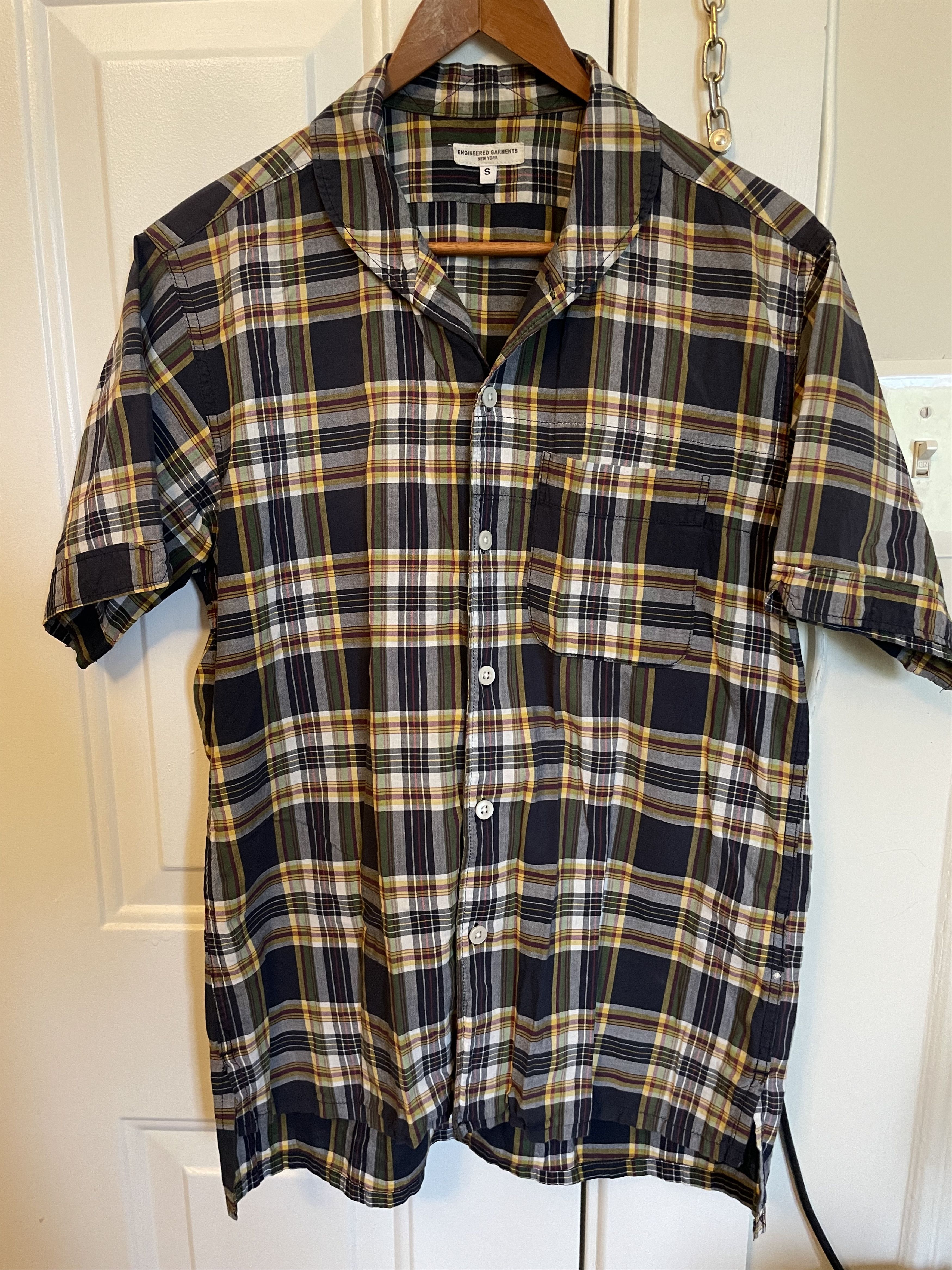 Engineered Garments Madras Short Sleeve Shirt Size US S / EU 44-46 / 1 - 1 Thumbnail