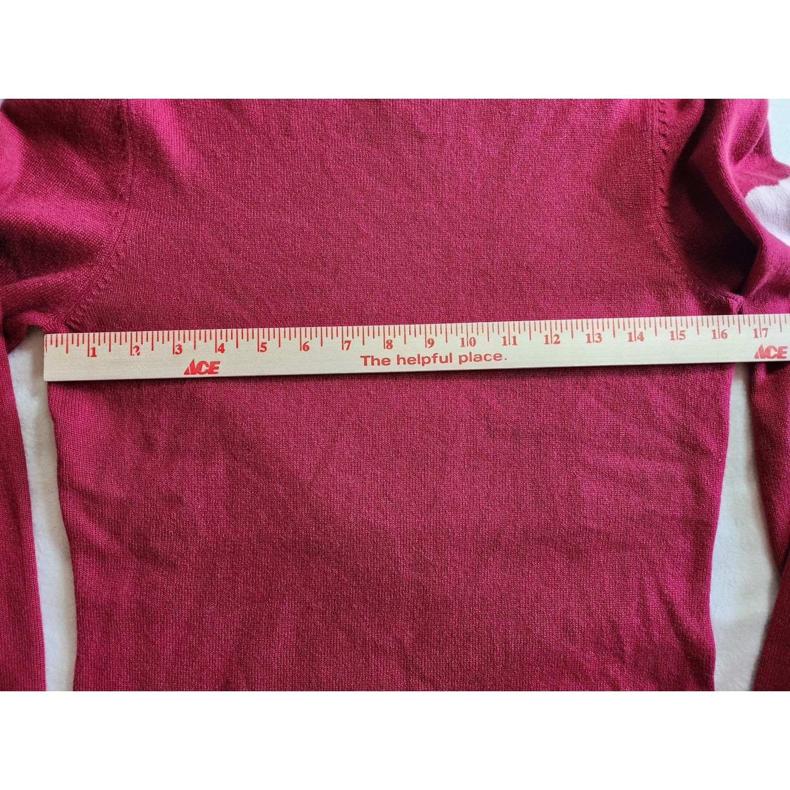 Other RedEnvelope Silk Cashmere Sweater Medium Red Crewneck Heart Size M / US 6-8 / IT 42-44 - 5 Thumbnail