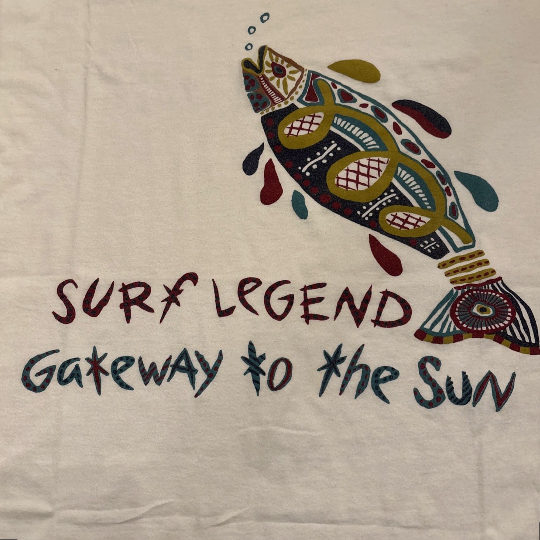 Gap VINTAGE Gap T-Shirt Surf Legend SINGLE STITCH White Size L Mens Short Sleeve Stitch 90s/Surf Theme Size US L / EU 52-54 / 3 - 2 Thumbnail
