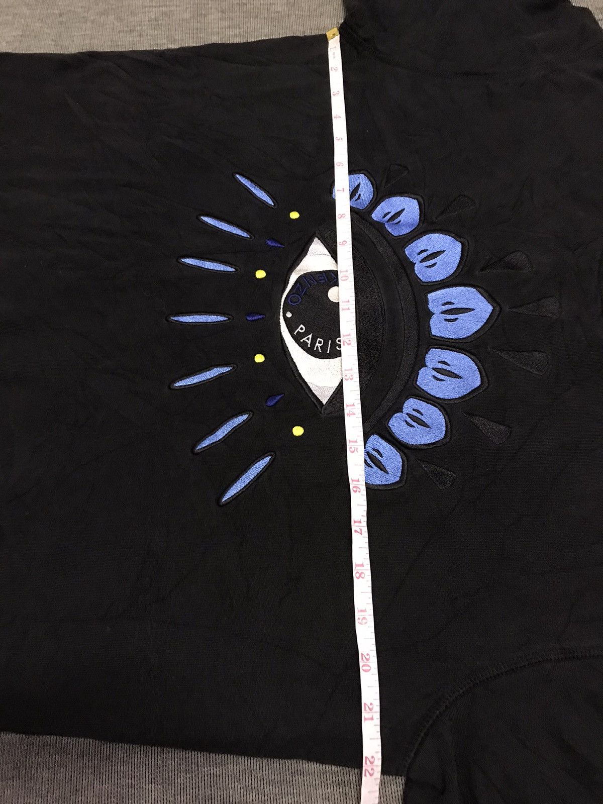 Kenzo Kenzo Paris Black Blue Eye Logo Sweatshirt Size US L / EU 52-54 / 3 - 9 Thumbnail