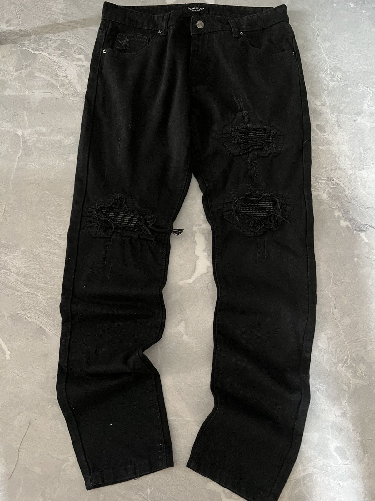 Vintage Rare Vintage Slim Denim Jeans — Glam Streetwear Style Swag Size US 33 - 3 Thumbnail