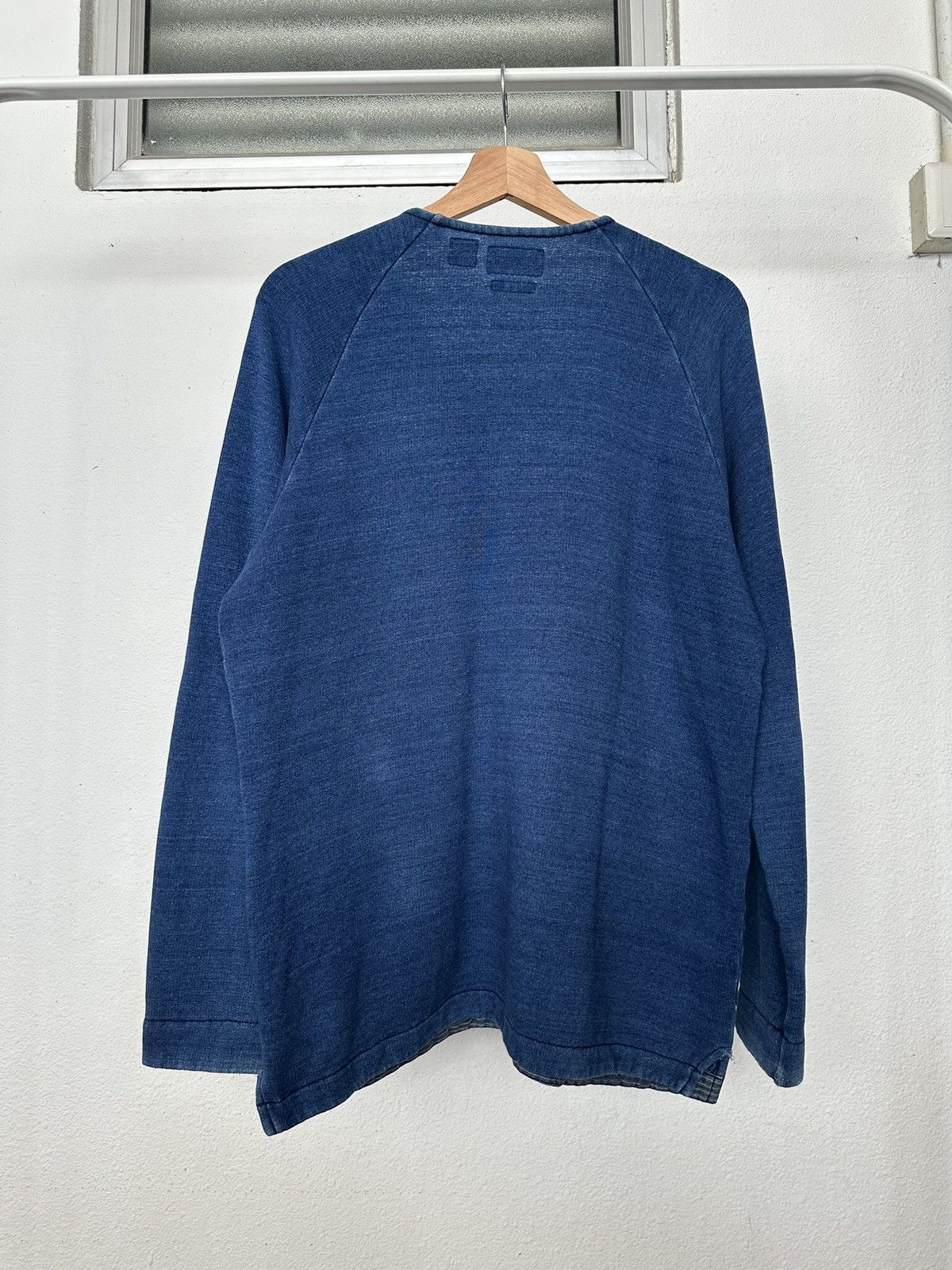 Blue Blue Japan 2000's BLUE BLUE Arigato indigo dyed sweater Size US L / EU 52-54 / 3 - 7 Thumbnail