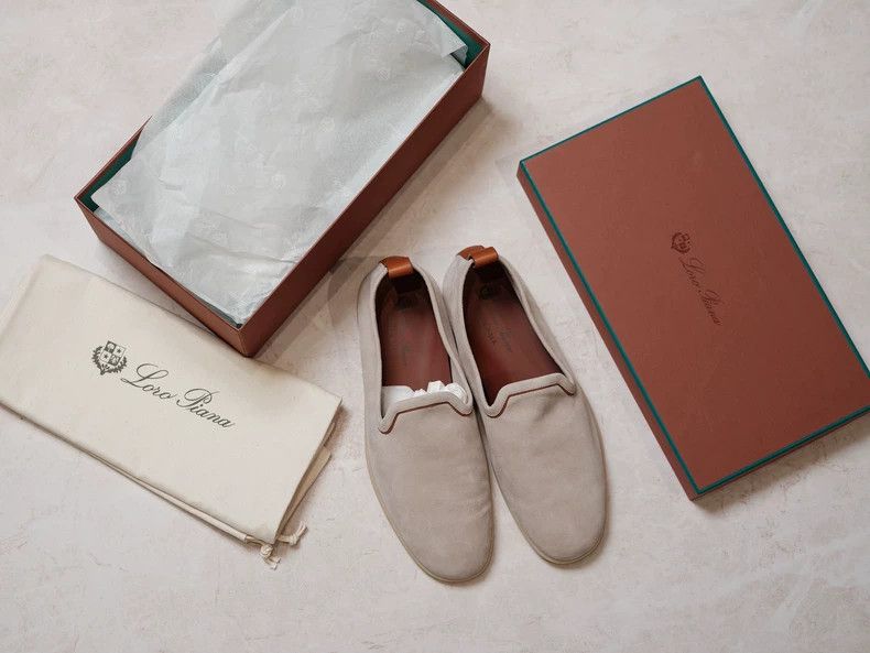 Loro Piana LORO PIANA Mokasins are ivory white Size US 11 / EU 44 - 3 Thumbnail