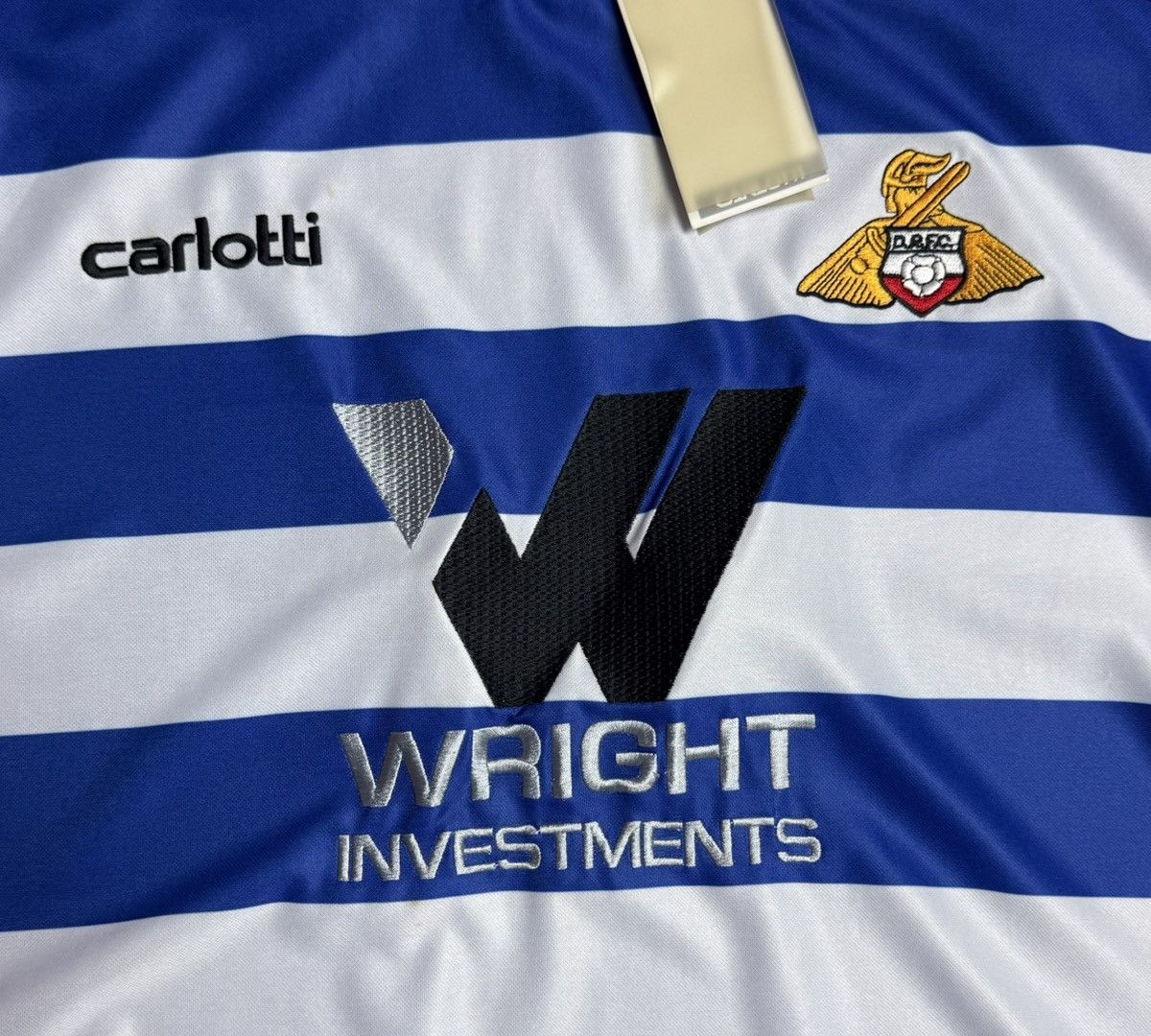 Vintage Doncaster Rovers 2007 2008 Away Shirt Soccer Jersey Carlotti Size US L / EU 52-54 / 3 - 5 Thumbnail