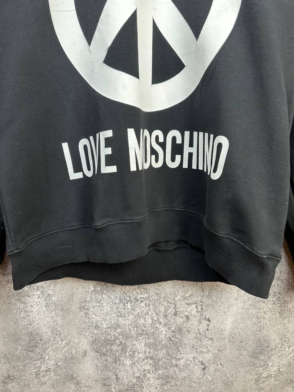 Moschino Love Moschino Peace Logo Sweatshirt Black Jumper Long Sleeve Size US M / EU 48-50 / 2 - 7 Thumbnail