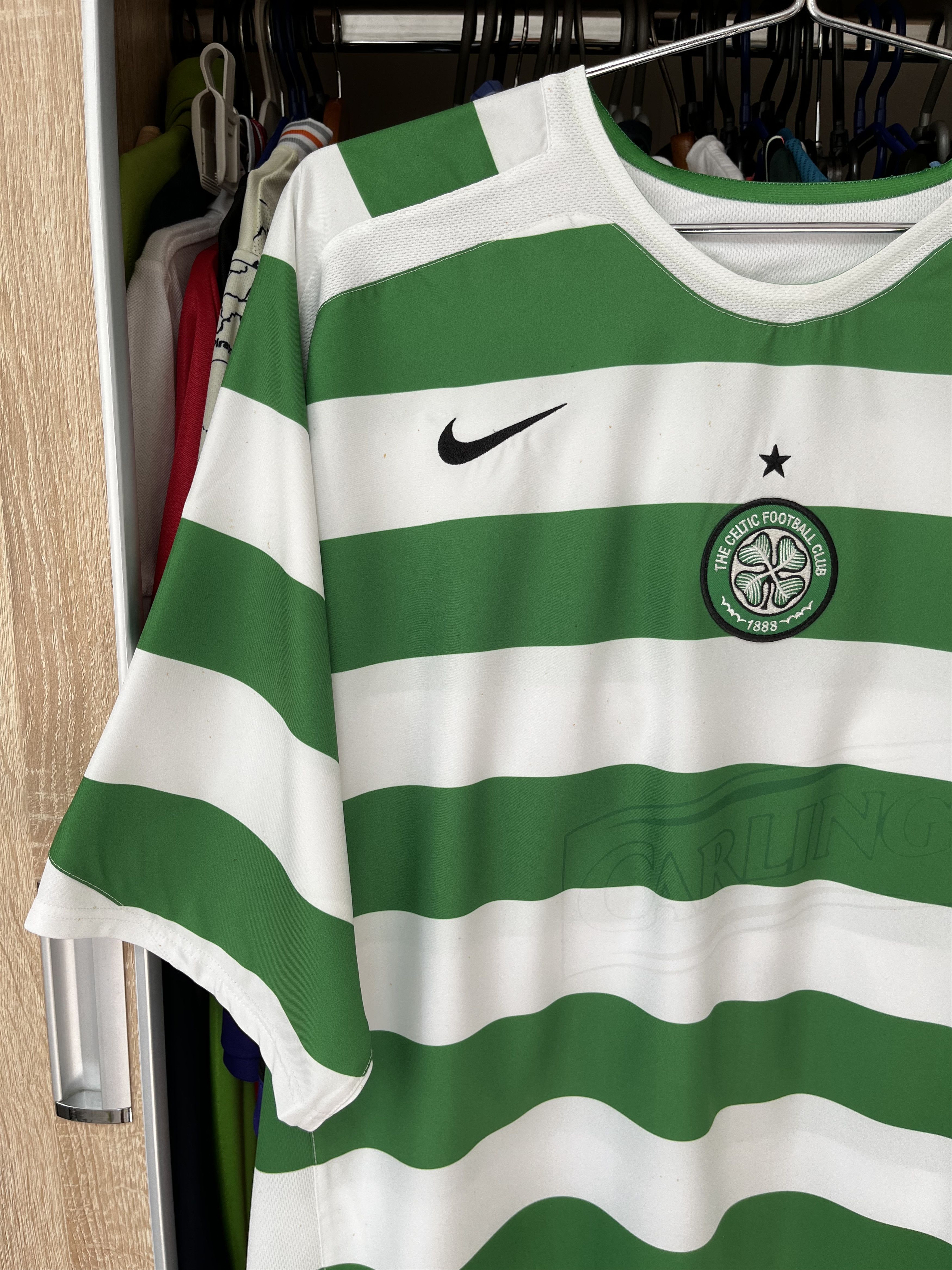 Nike ⚽️ CELTIC 2005/06 NIKE HOME FOOTBALL JERSEY SOCCER SHIRT Size US XXL / EU 58 / 5 - 3 Thumbnail