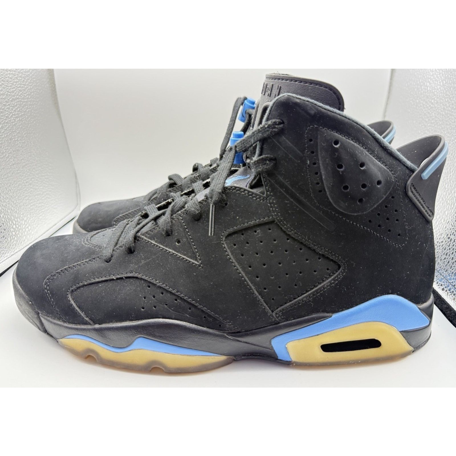 Jordan Brand Nike Air Jordan 6 VI Retro “UNC” Black/Blue 2017 Mens 13 Size US 13 / EU 46 - 2 Thumbnail