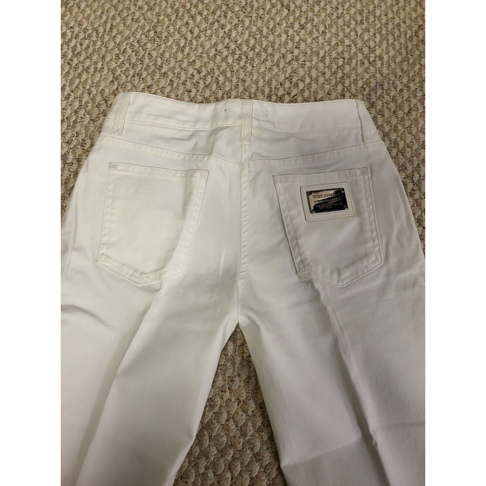 Dolce & Gabbana dolce gabbana womens size 40 white jeans / Pants Size 40" / US 18 - 8 Thumbnail