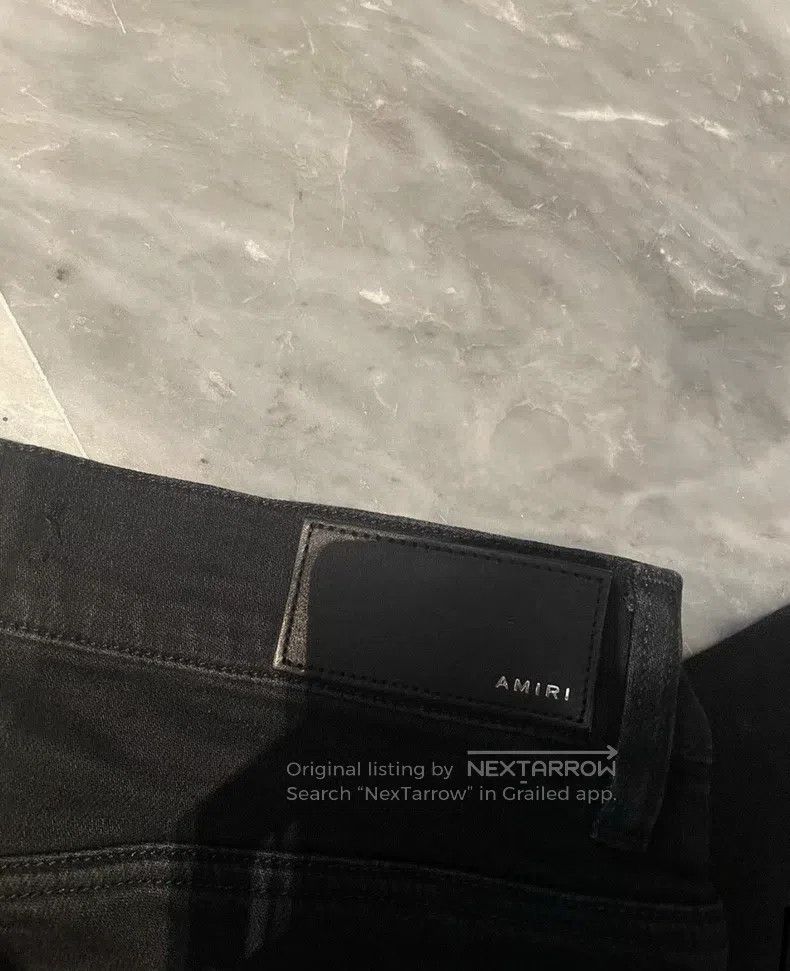 Amiri Amiri Classic Rainbow Patchwork Black Jeans, Size 30 Size US 30 / EU 46 - 3 Thumbnail