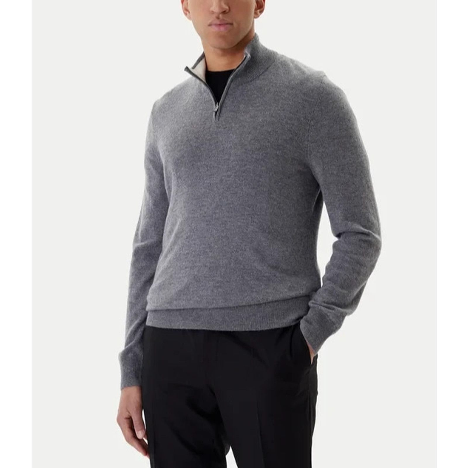 & Other Stories BLOOMINDALES Sweater Mens Cashmere 1/4 Zip Pullover A001656 Size US XL / EU 56 / 4 - 1 Thumbnail
