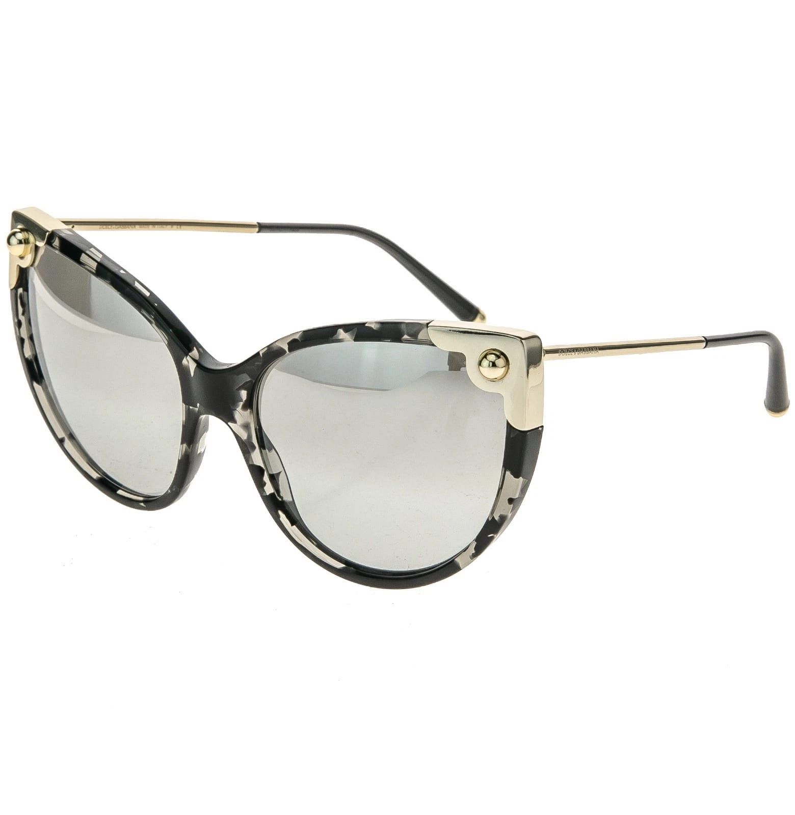 Dolce & Gabbana DOLCE & GABBANA DG4337 LUCIA DG 4337 Black Mirror Sunglasses Size ONE SIZE - 7 Thumbnail