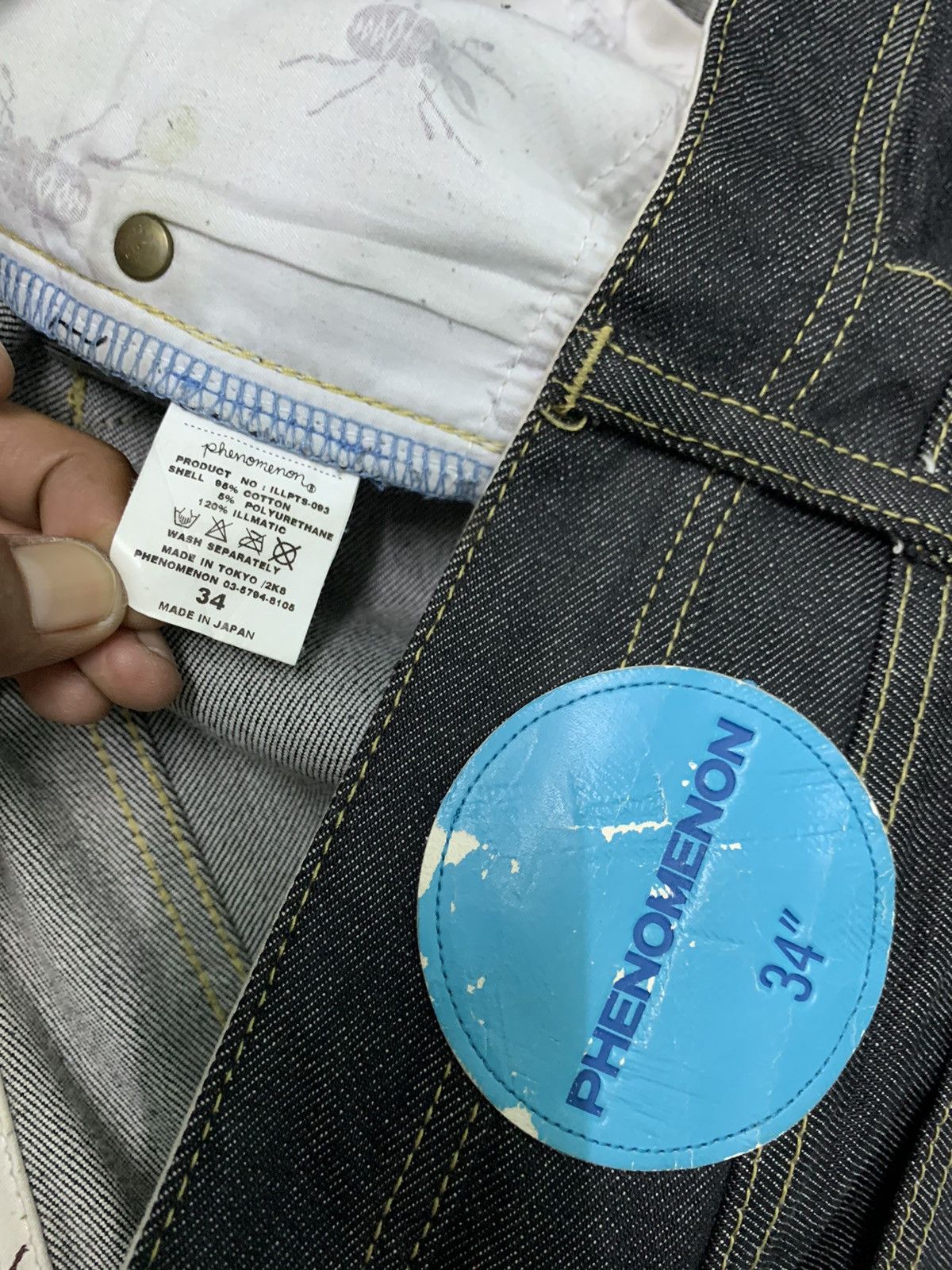 PHENOMENON 🔥Vintage Japanese Brand Phenomenon Slim Fit Jeans Size US 33 - 11 Thumbnail