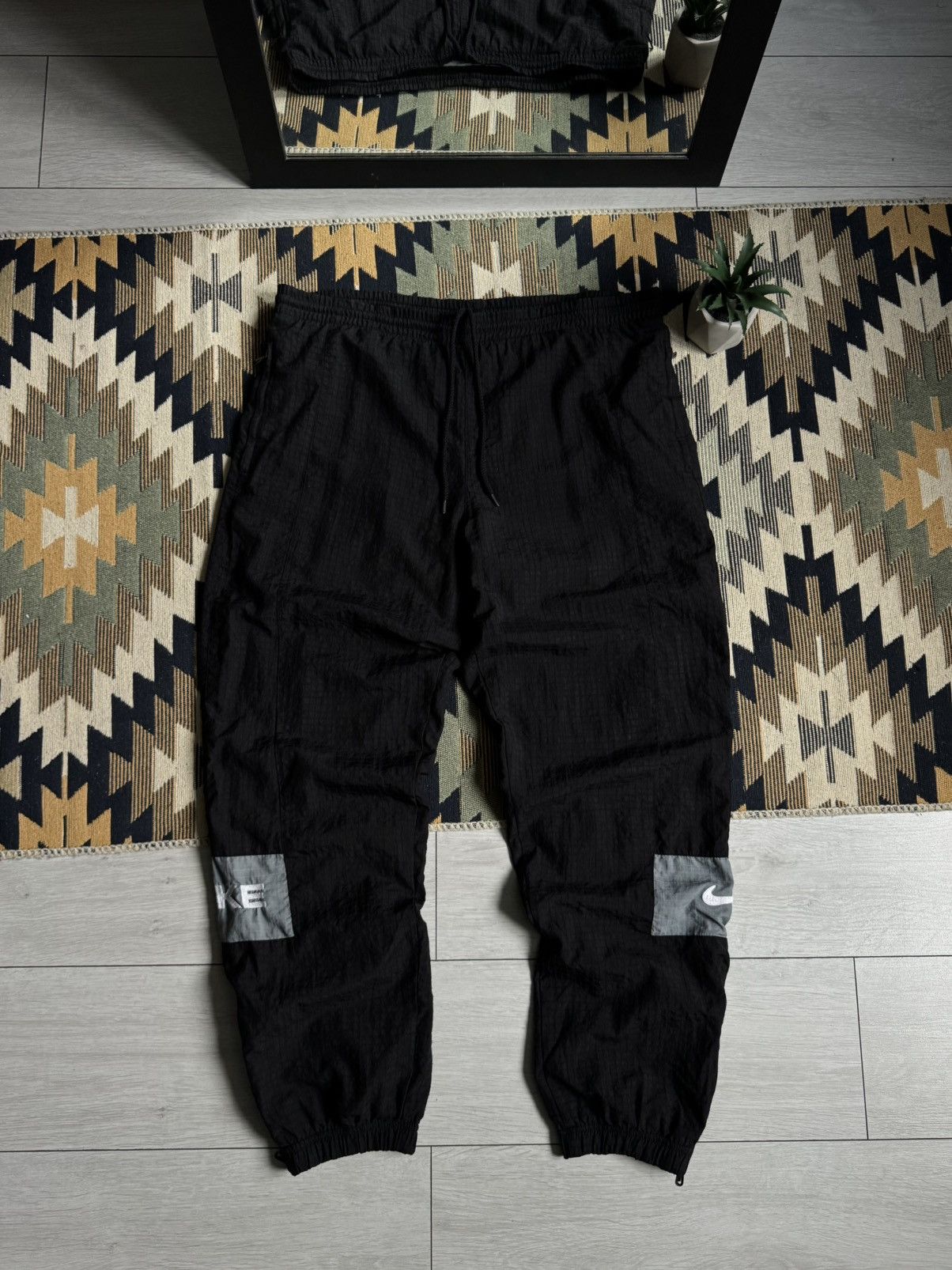 Nike Vintage Nike Nylon Y2K Drill Swoosh Pants Size US 36 / EU 52 - 5 Thumbnail