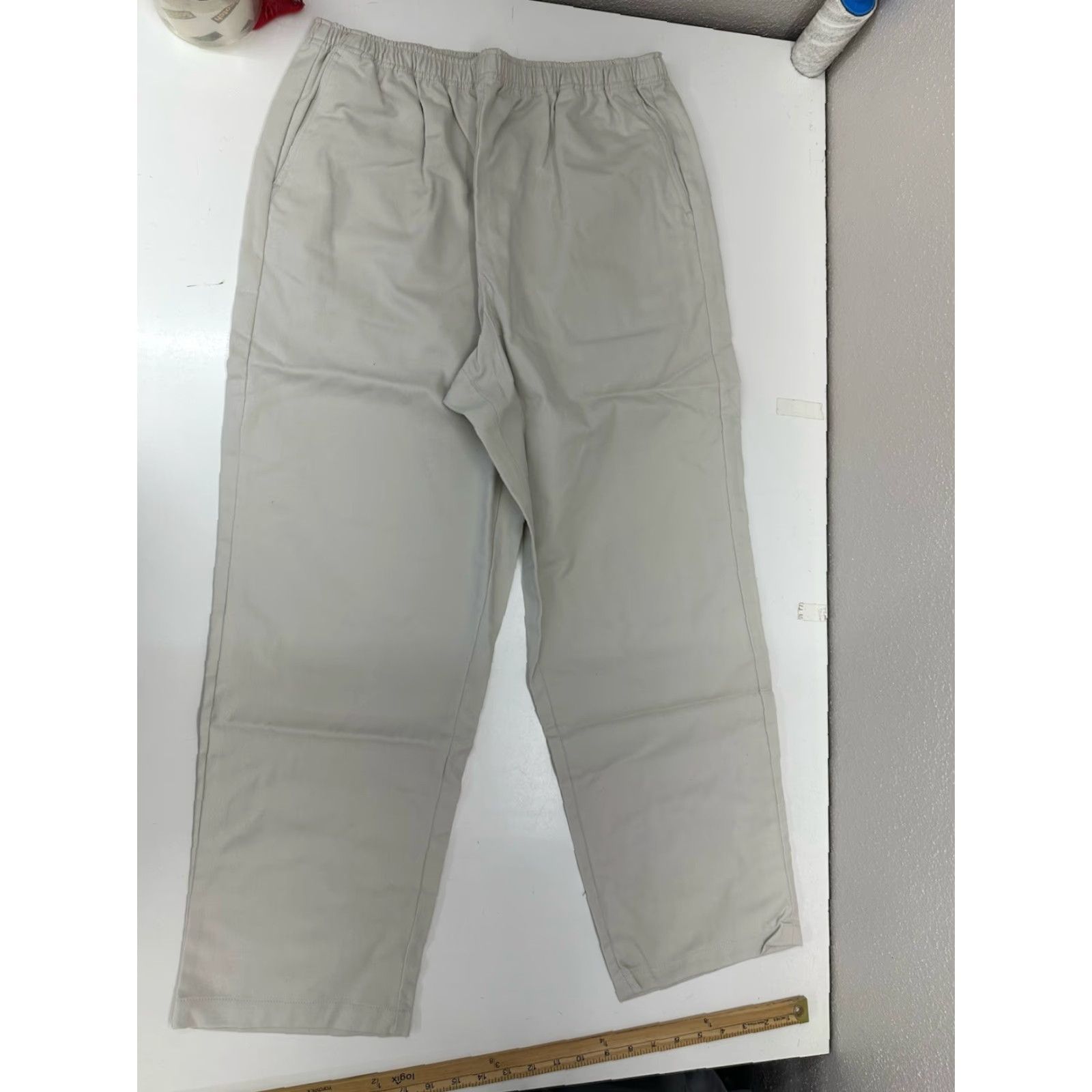 Vintage Appleseed's Womens Pants Petite 16 Stone Elastic Waist Pull On Size 38" / US 16 / IT 52 - 6 Thumbnail